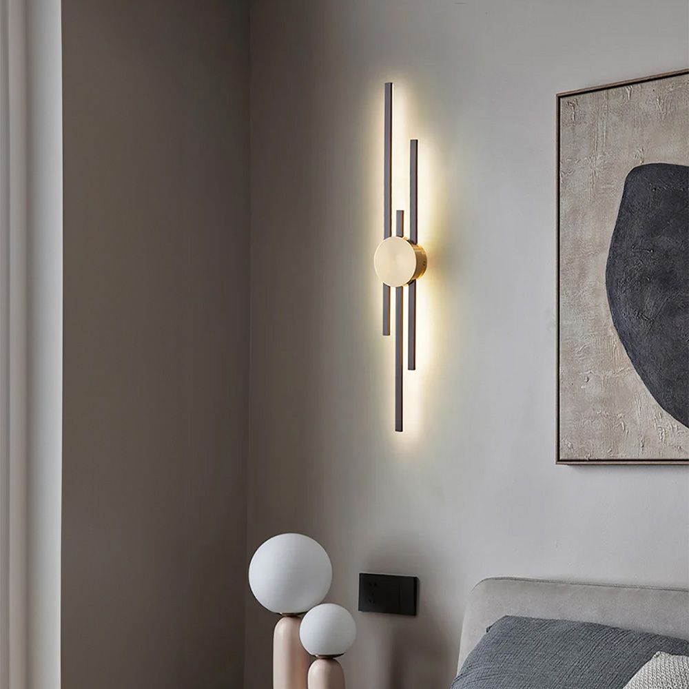 Toolight, Nástenné svietidlo LED APP1437-W BLACK GOLD, OSW-07685