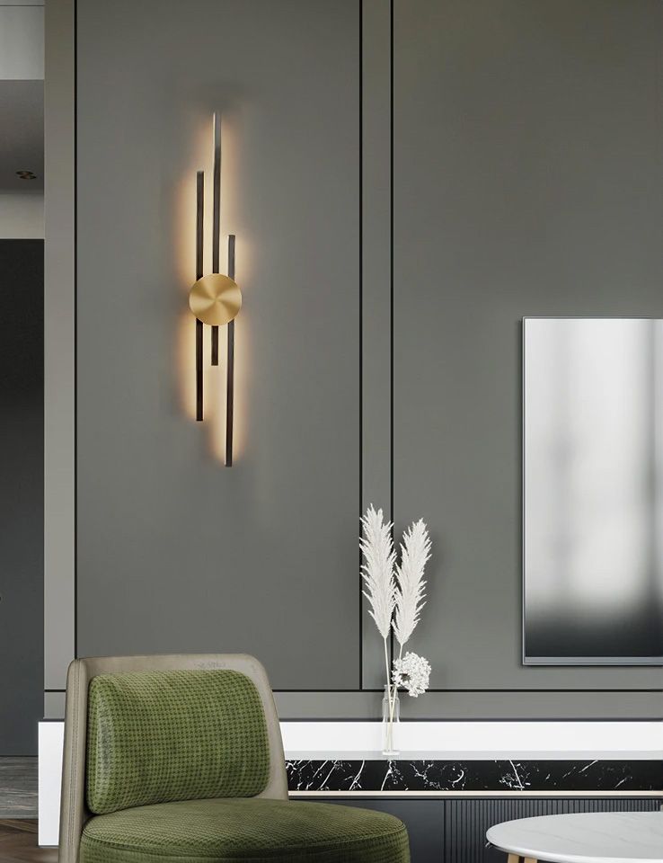 Toolight, Nástenné svietidlo LED APP1437-W BLACK GOLD, OSW-07685