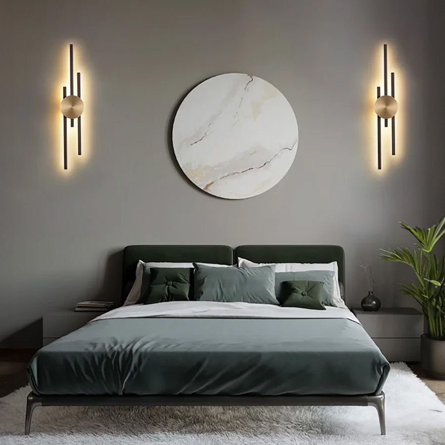 Toolight, Nástenné svietidlo LED APP1437-W BLACK GOLD, OSW-07685