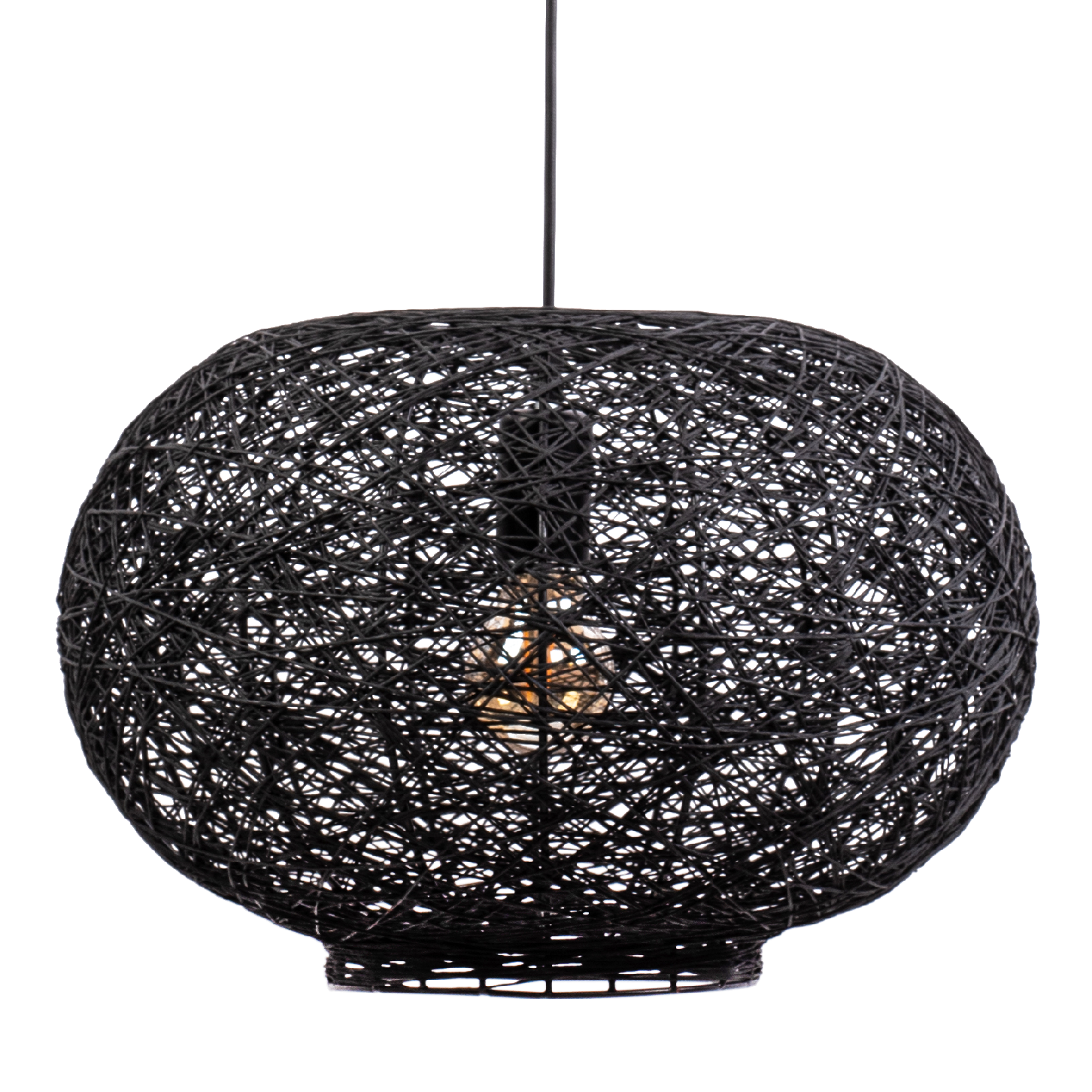 Toolight, stropné svietidlo 40cm 1xE27 APP1321-1CP, čierna, OSW-02695