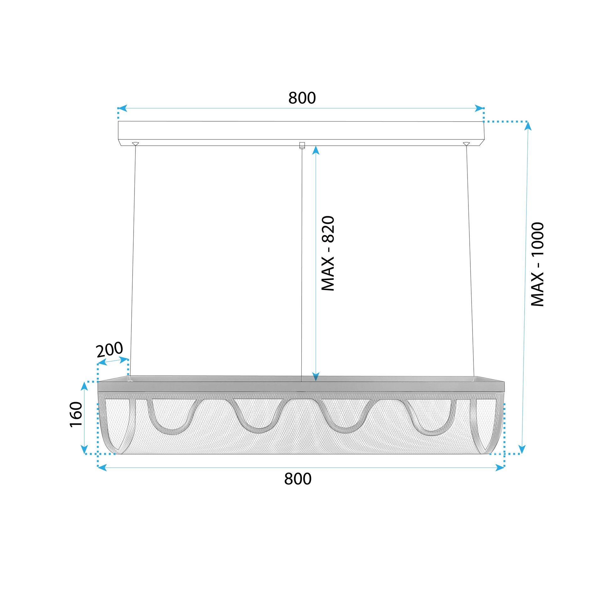 Toolight, LED stropné svietidlo 27W APP1409-CP, čierna, OSW-063952