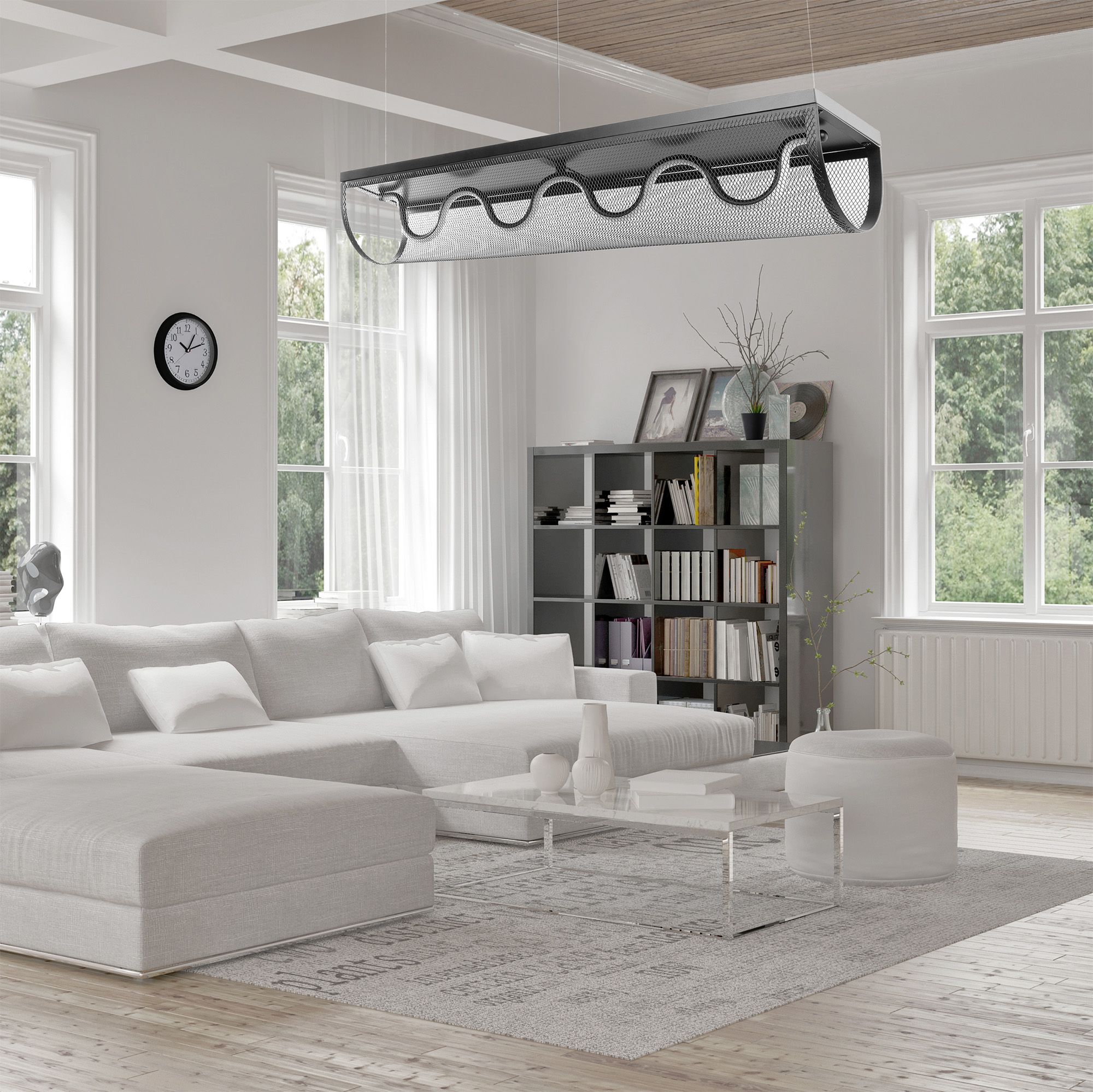 Toolight, LED stropné svietidlo 27W APP1409-CP, čierna, OSW-063952