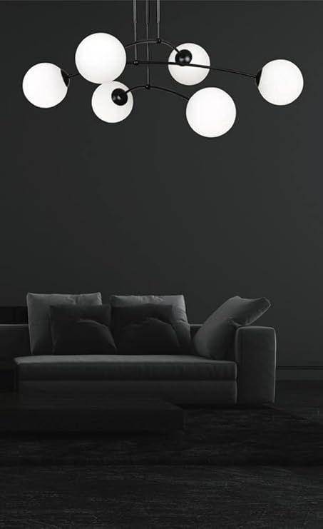 Toolight, stropné svietidlo 6xE14 APP1576-6C, čierna-biela, OSW-03602