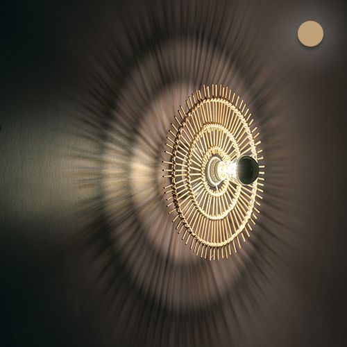 Toolight Boho, nástenné svietidlo 43cm 1xE27 APP1577-5C, prírodná hnedá, OSW-03904
