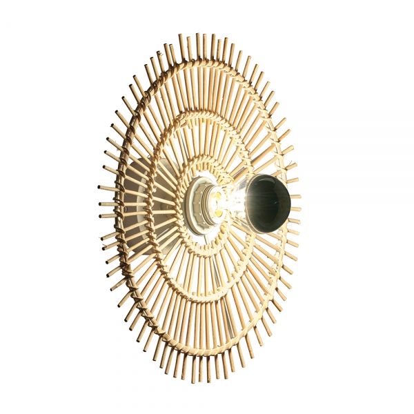 Toolight Boho, nástenné svietidlo 43cm 1xE27 APP1577-5C, prírodná hnedá, OSW-03904