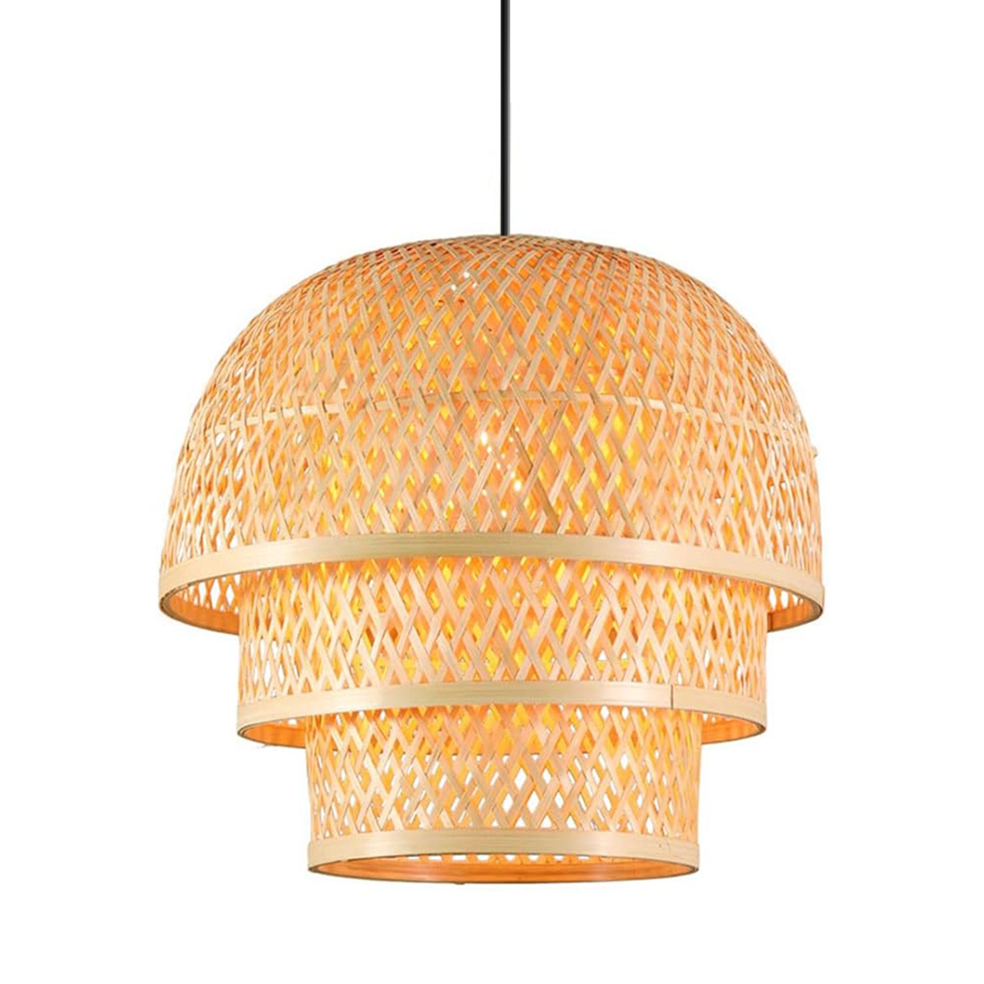 Toolight Boho, závesné svietidlo 1xE27 APP1577-5C, prírodná hnedá, OSW-03614
