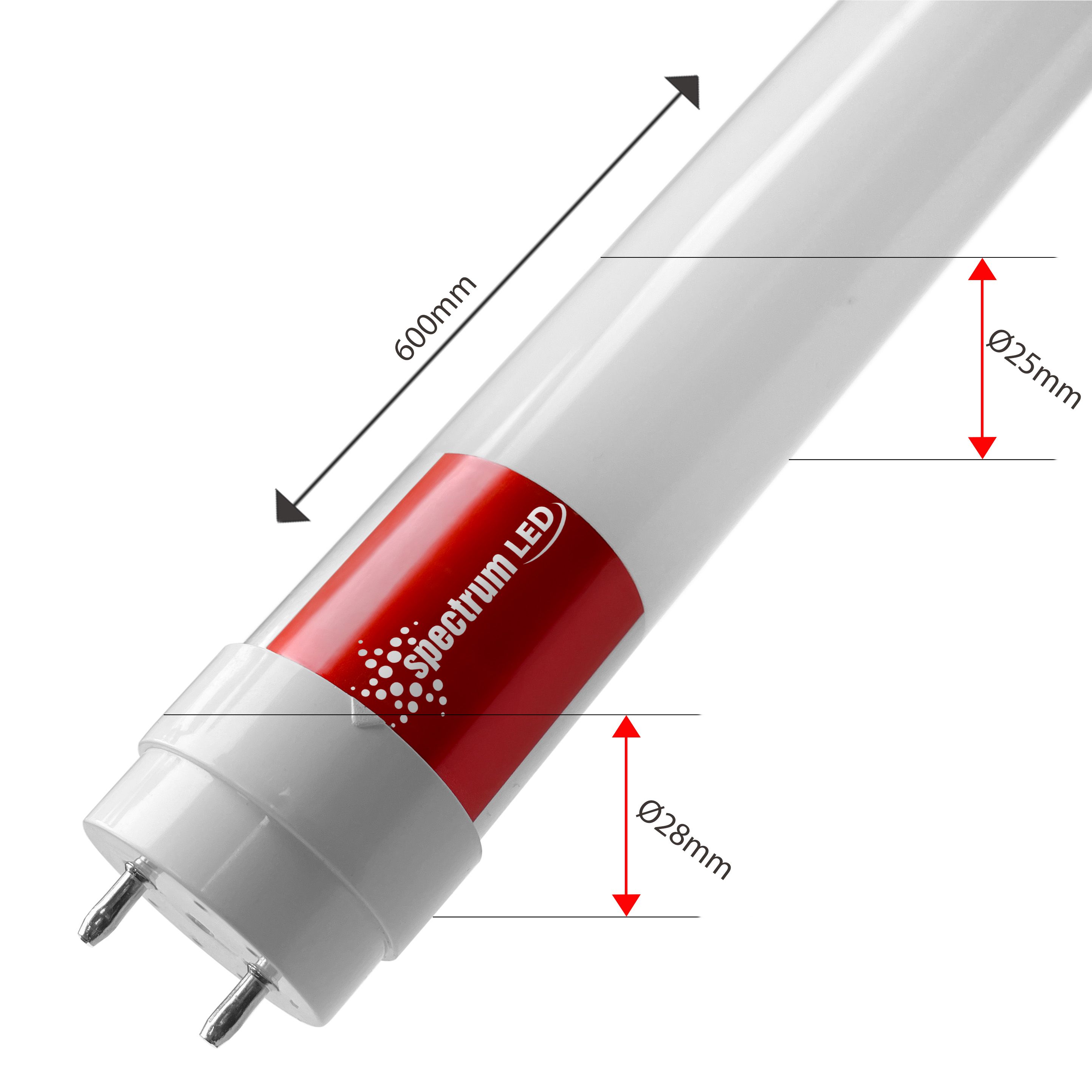 Spectrum, LED Trubica, teplá biela 3000K, 60CM T8 230V 8,5W WOJ+22300, OSW-12001