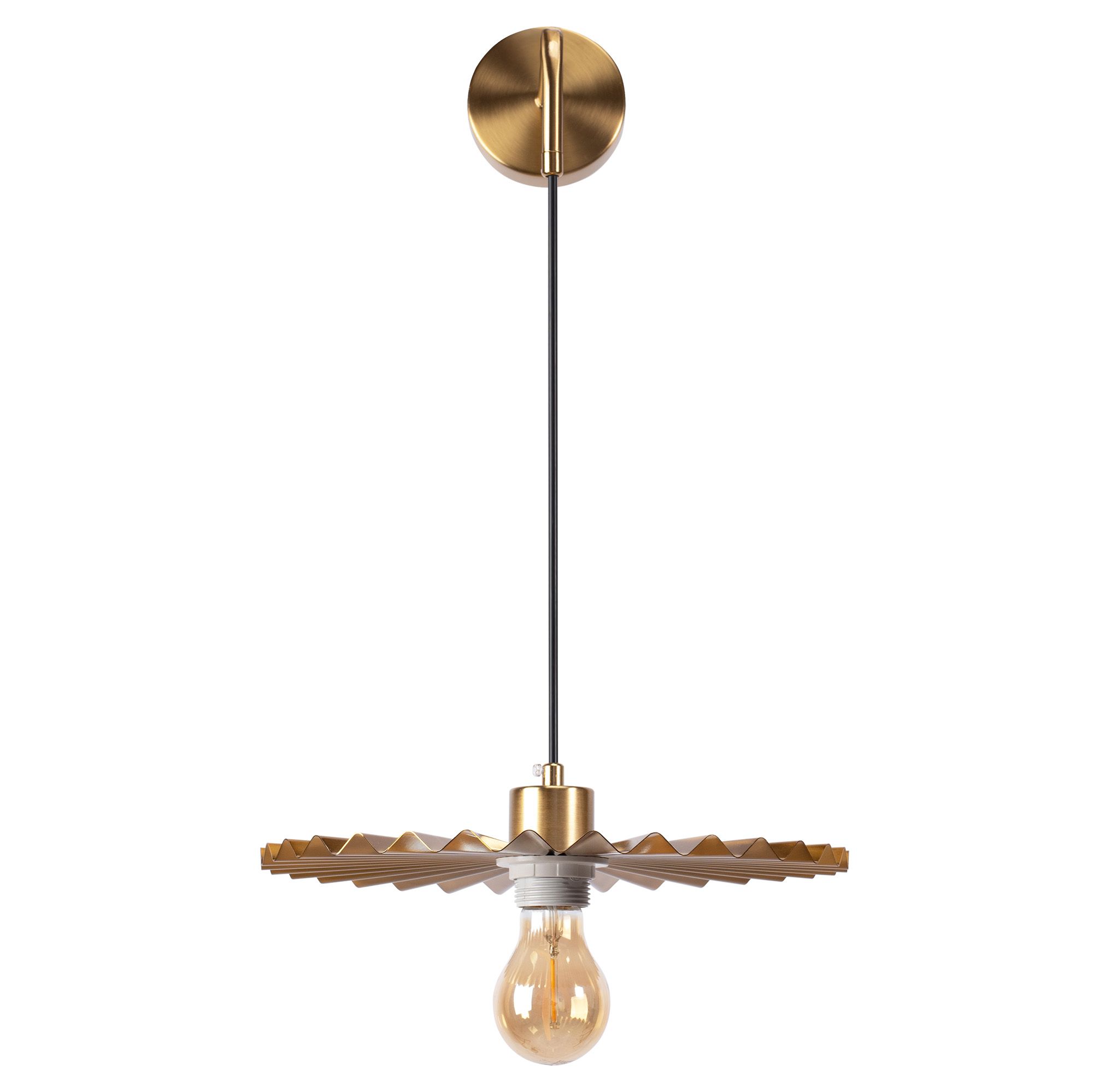 Toolight, nástenné svietidlo 30cm APP1356-1W, zlatá matná, OSW-05666