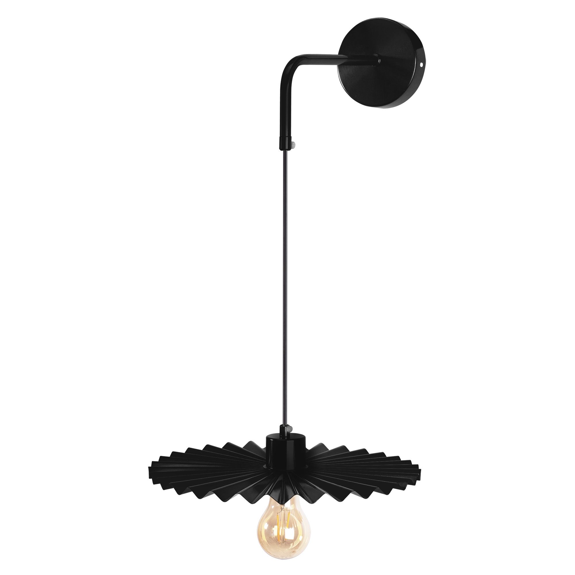 Toolight, nástenné svietidlo 30cm APP1355-1W, čierna, OSW-05665