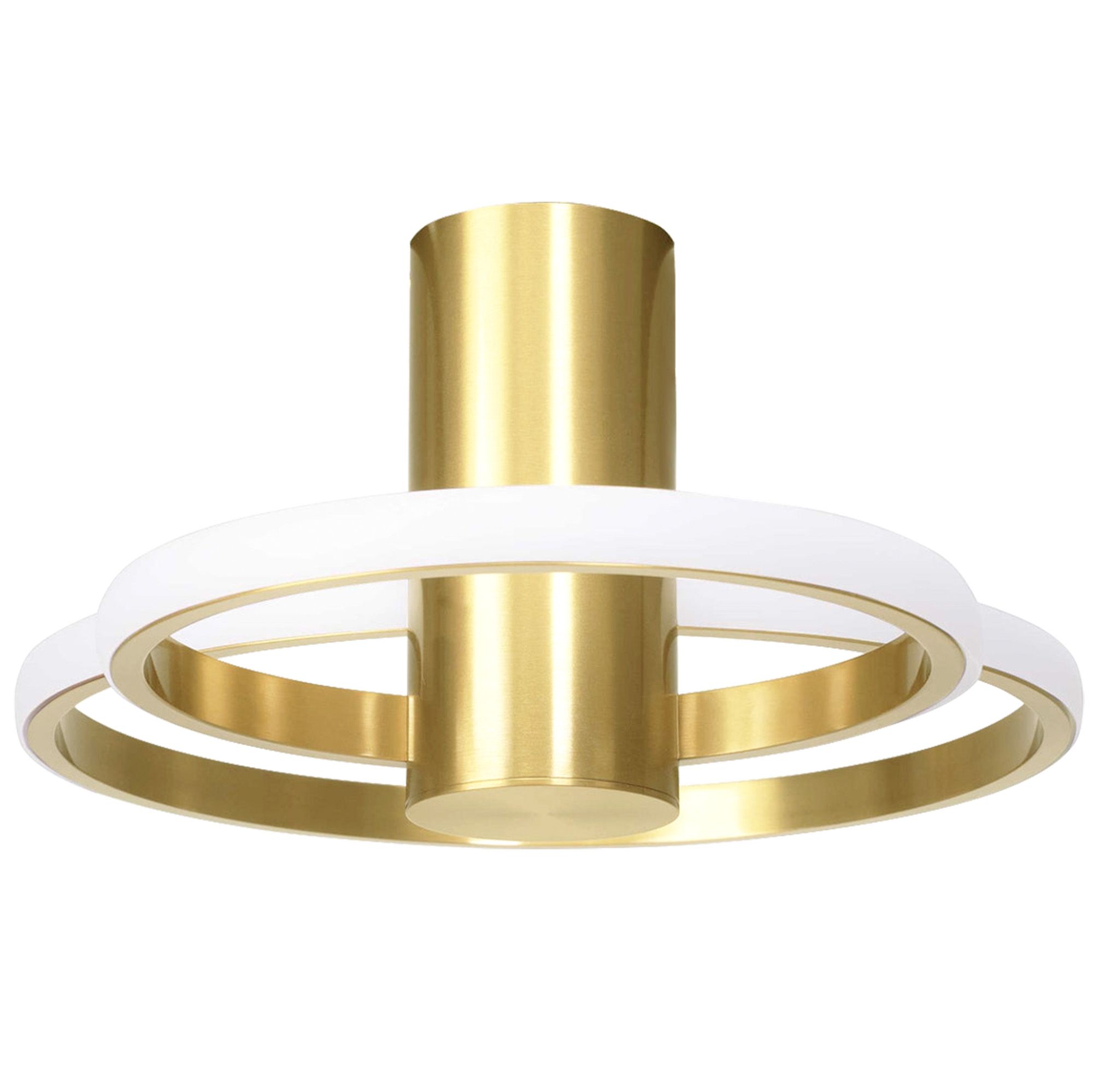 Toolight, LED stropné svietidlo 50x30,5cm, 22W, APP1402-CW, zlatá lesklá, OSW-05849