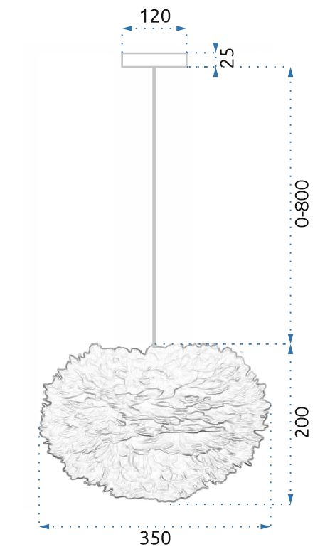 Toolight Feather, závesné svietidlo 3xE27, APP334-3CP, šedá, OSW-00428