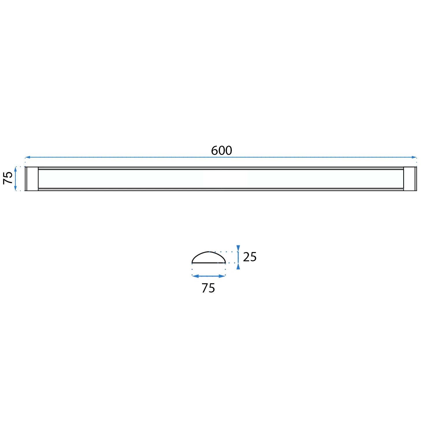 Toolight, LED panel 60cm, 18W, biela OSW-10240