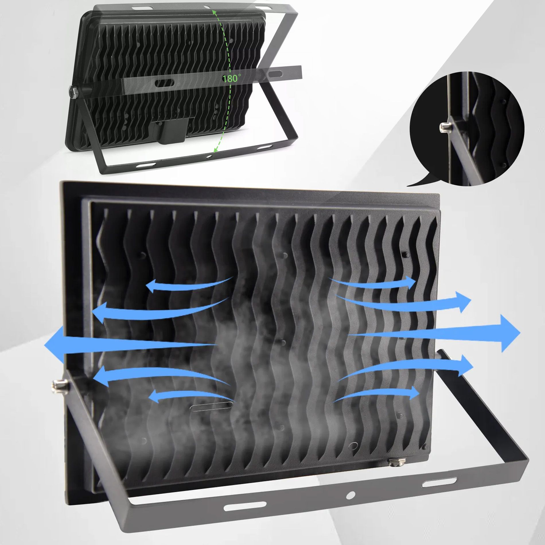 Toolight, LED panel so snímačom pohybu 13x10,5cm, 30W, 2700lm, 4000K, RSL007-30NS, OSW-10213