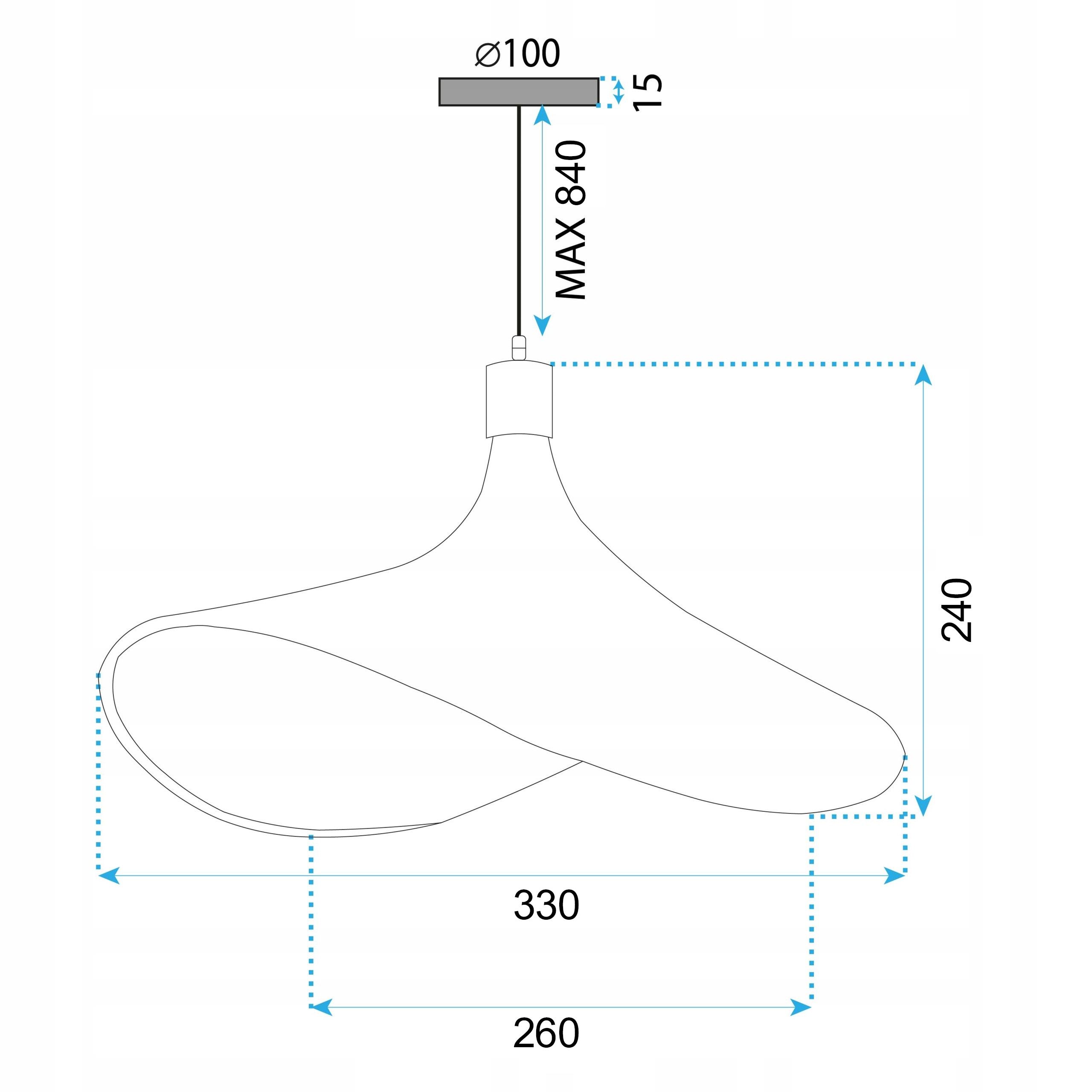 Toolight, bambusové závesné svietidlo 30cm 1xE27 APP1642-1CP, prírodná hnedá-čierna, OSW-05140