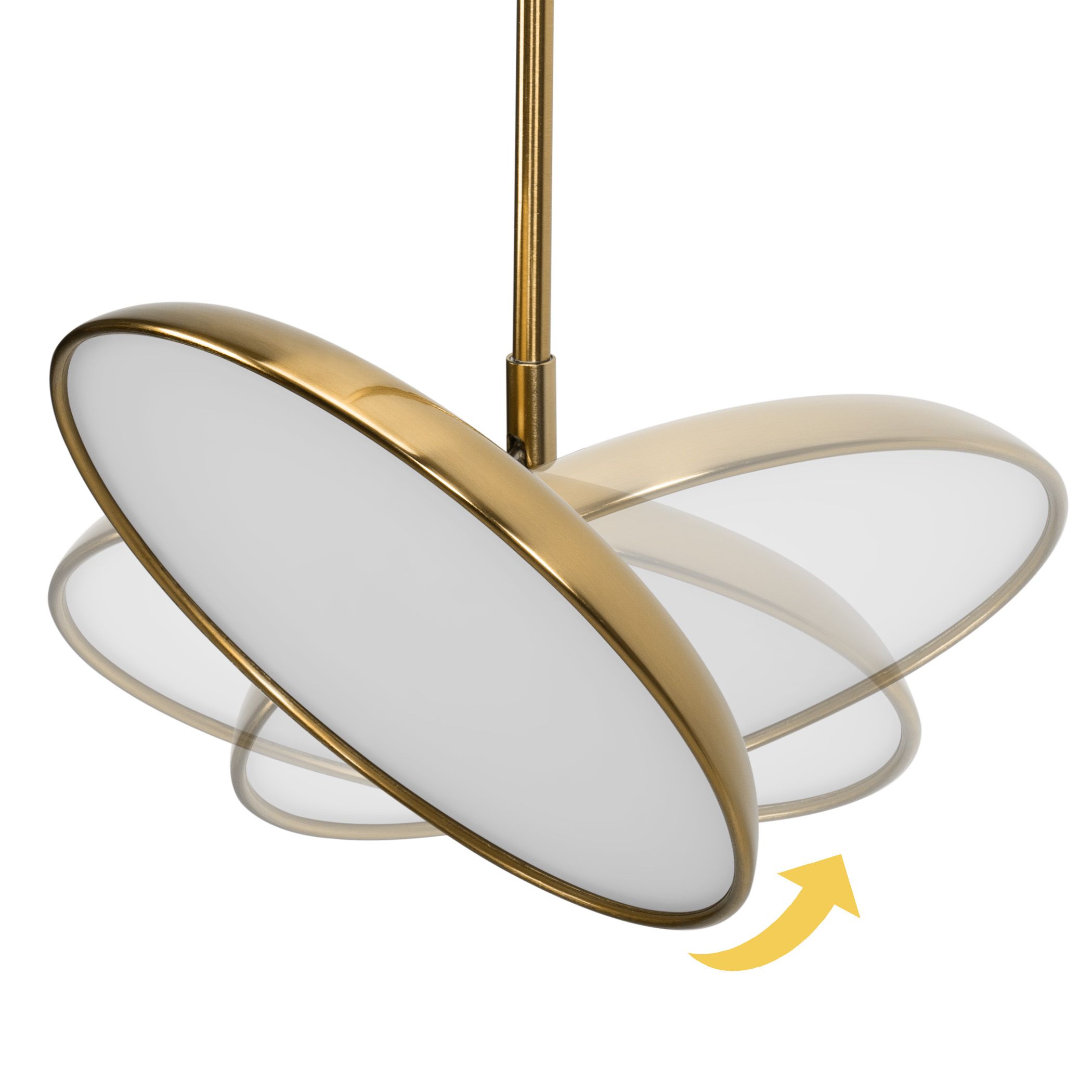 Toolight, LED stropné svietidlo APP1281-CP Gold, zlatá lesklá, OSW-05183