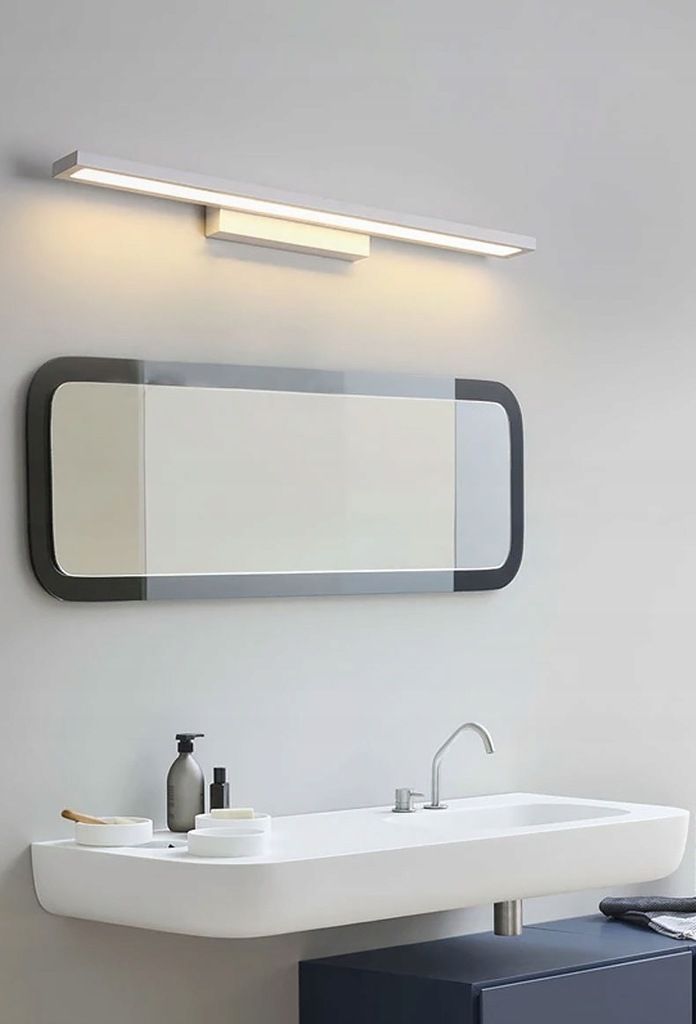 Toolight, LED kúpeľňové svietidlo 80cm, 7W, 560lm, APP841-1W, čierna matná, OSW-06767
