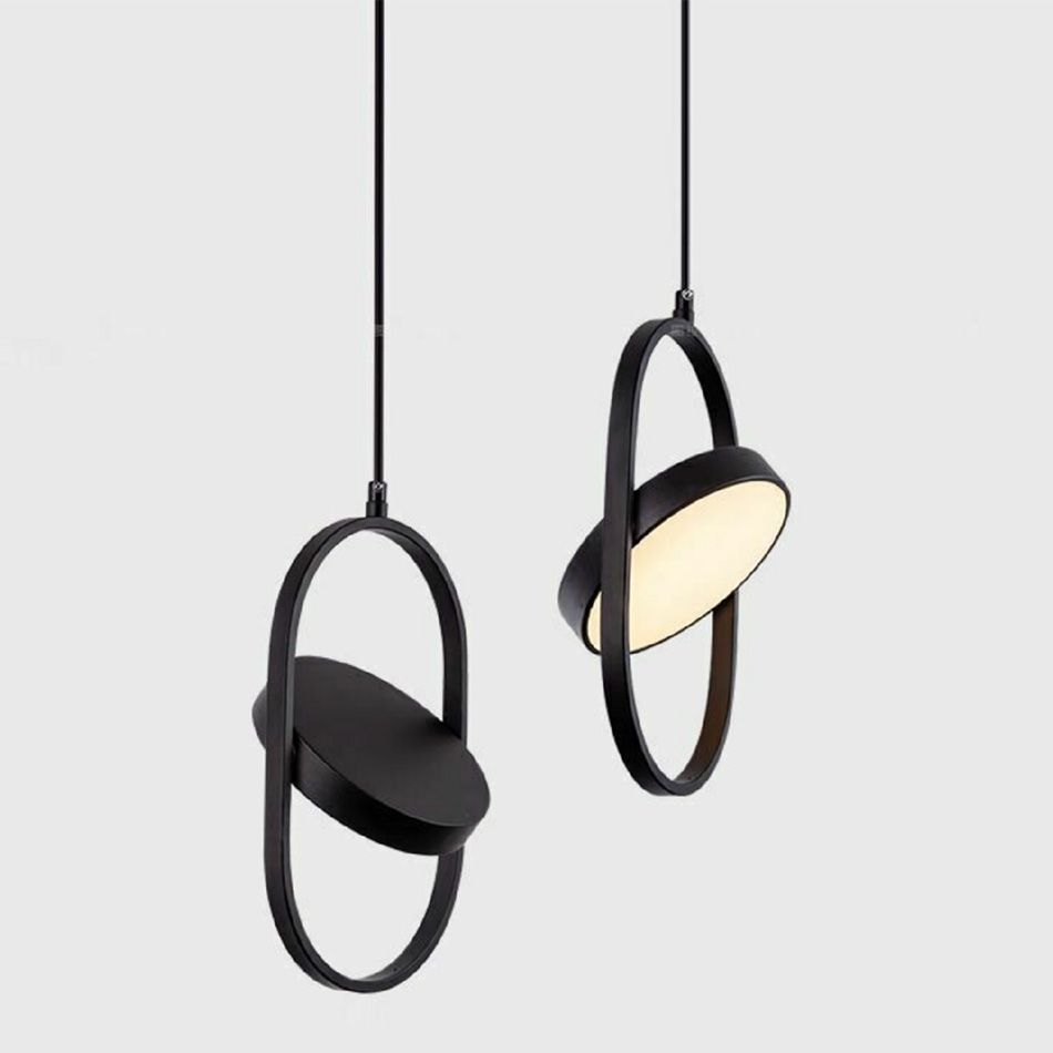 Toolight, LED závesné svietidlo 18W, 4000K, APP1554-CP, čierna, OSW-05662