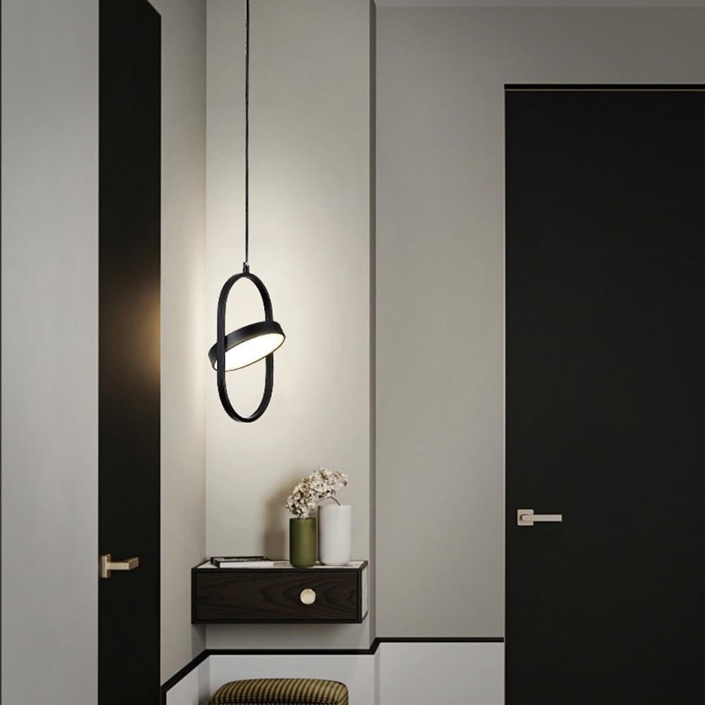 Toolight, LED závesné svietidlo 18W, 4000K, APP1554-CP, čierna, OSW-05662