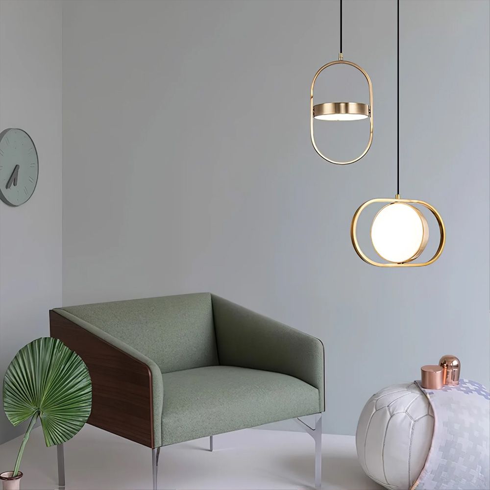 Toolight, LED závesné osvetlenie, 18W, 4000K, APP1555-CP, zlatá lesklá, OSW-05664