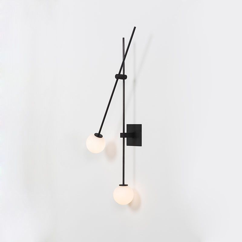 Toolight, nástenné svietidlo 2xG9 APP1595-2W, čierna, OSW-05680