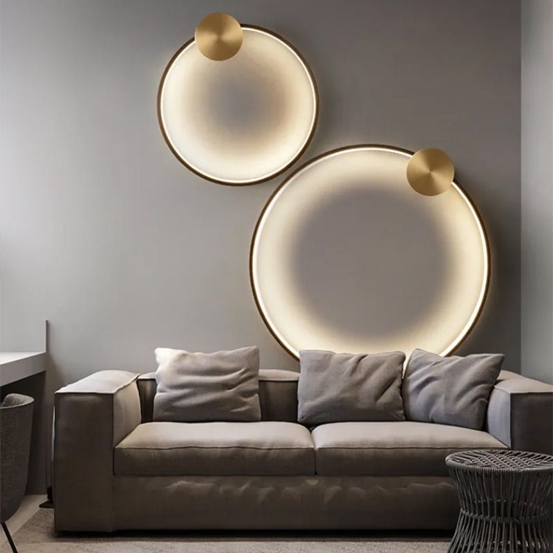 Toolight, LED nástenné svietidlo 30cm, 13W, APP1385-CW, zlatá matná, OSW-00939