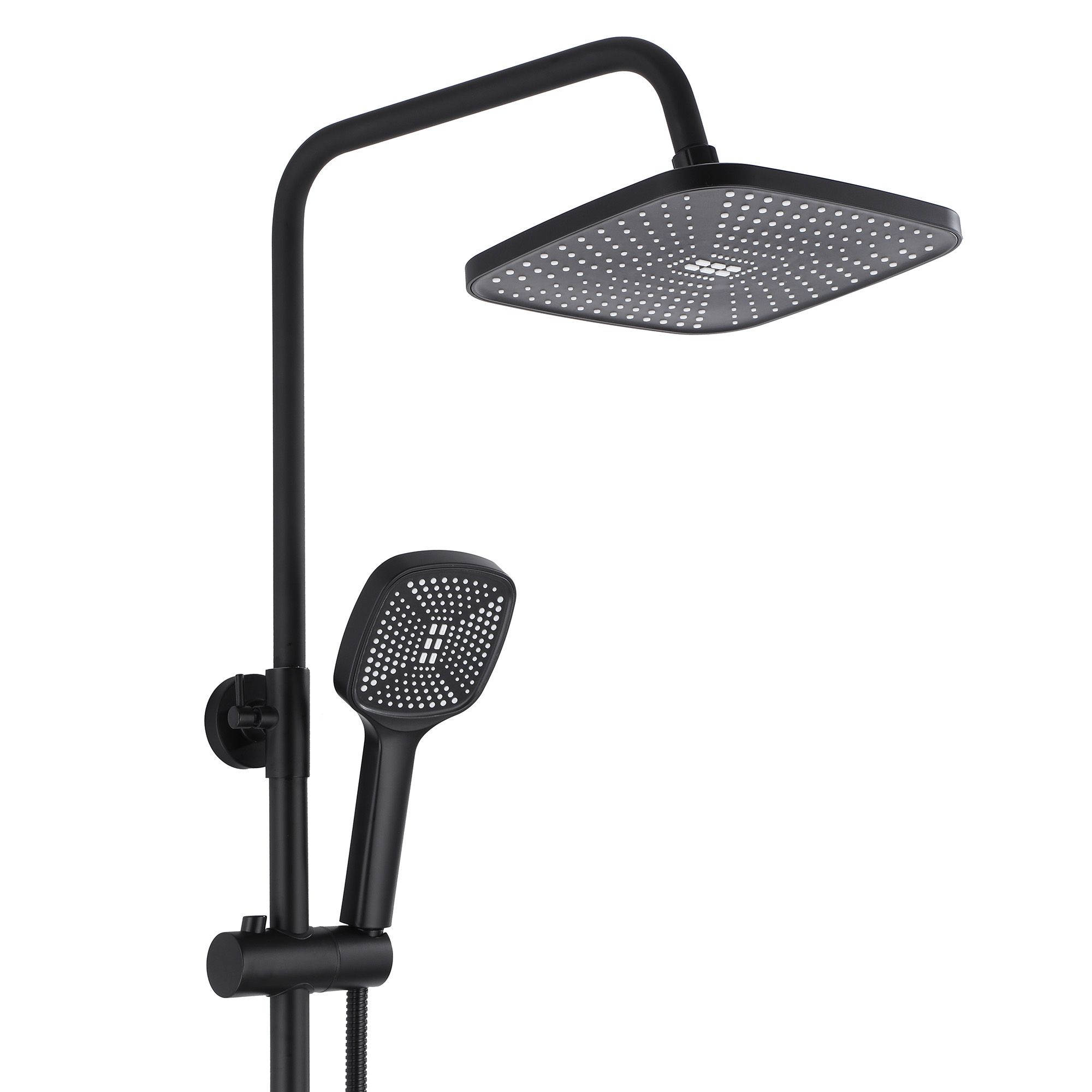 Rea Argus, sprchový set s vaňovou výlevkou, čierna matná, REA-P2389