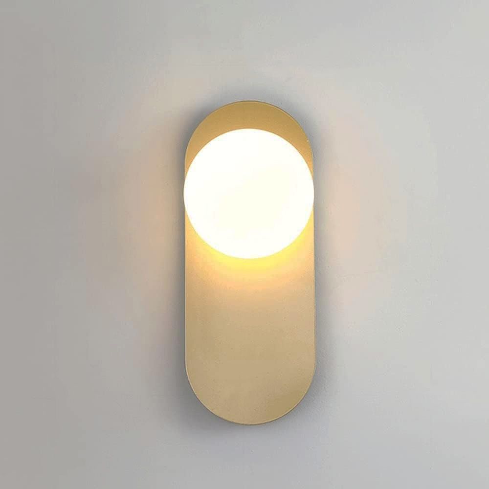 Toolight, nástenné svietidlo 30x12cm, 1xG9, APP1587-1W, zlatá-biela, OSW-04123