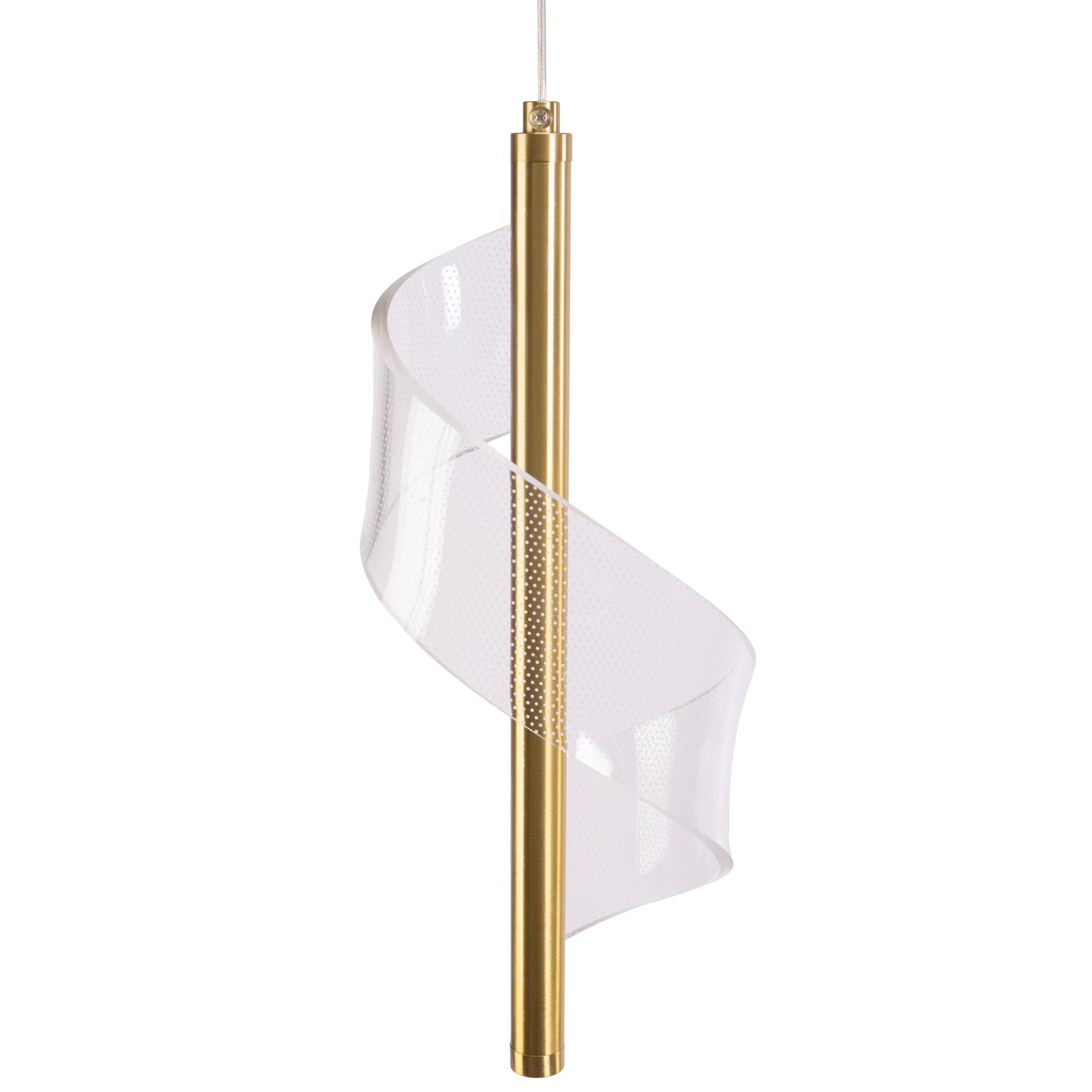 Toolight, LED stropné svietidlo 110cm, 3.6W, APP1550-CP, zlatá, OSW-05477