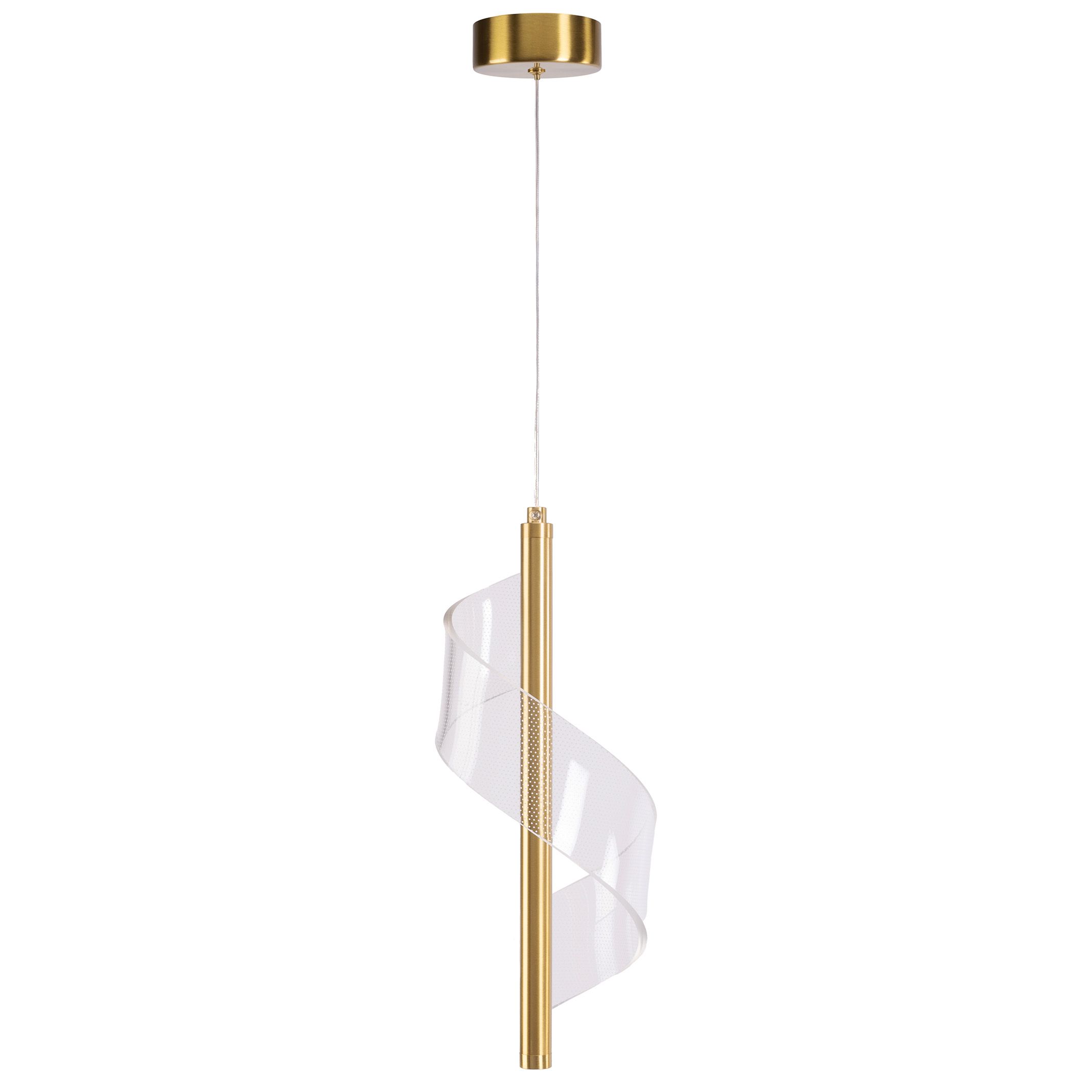 Toolight, LED stropné svietidlo 110cm, 3.6W, APP1550-CP, zlatá, OSW-05477