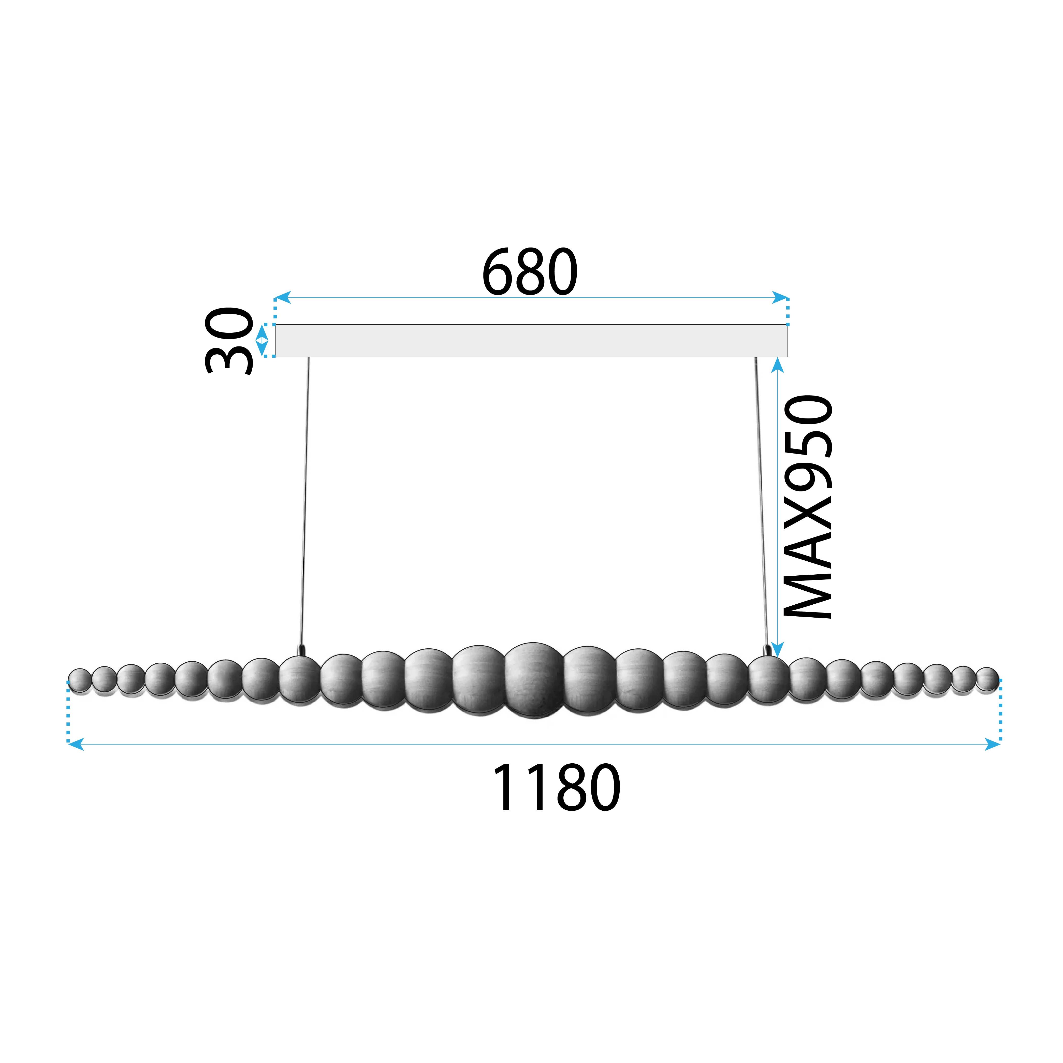 Toolight, LED stropné svietidlo, 18W, APP1501-CP, hnedá, OSW-04121