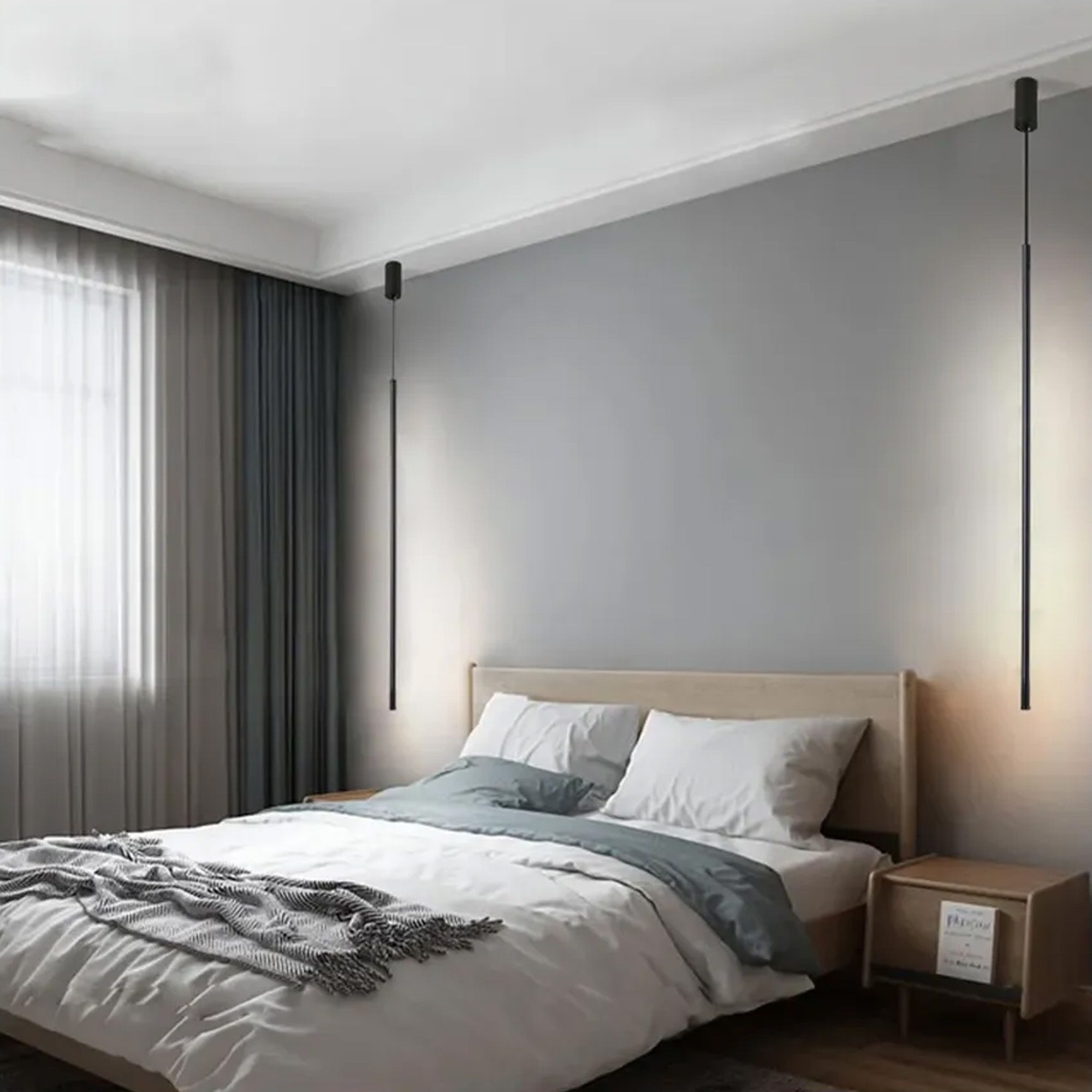 Toolight, LED stropné svietidlo 100cm, 18W, APP1449-C, čierna matná, OSW-04186