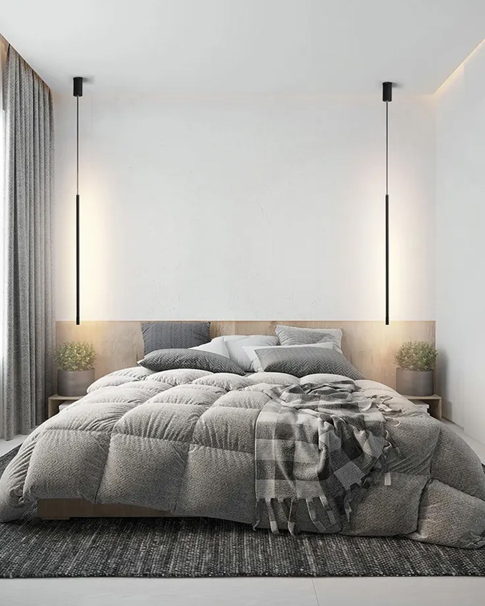 Toolight, LED stropné svietidlo 100cm, 18W, APP1449-C, čierna matná, OSW-04186