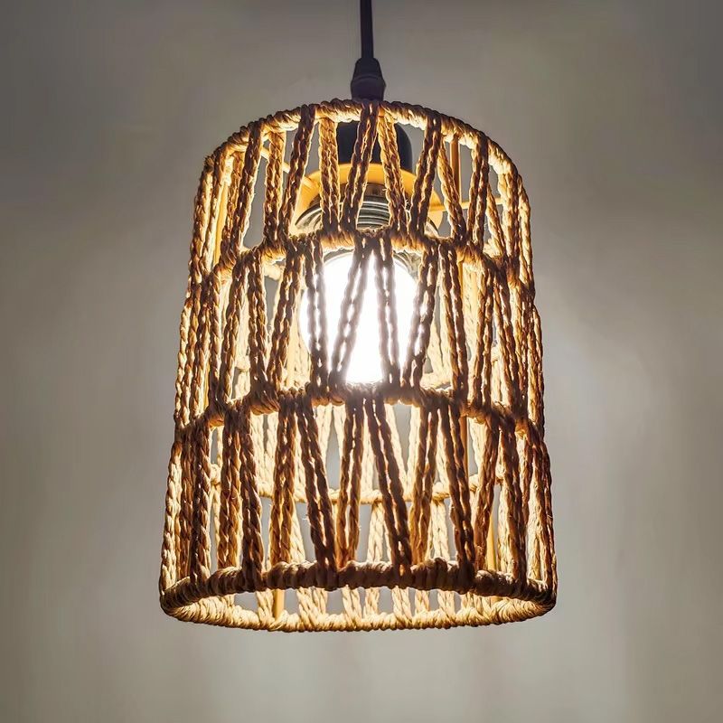 Toolight Boho, závesné stropné svietidlo 1xE27 APP1622-1CP, hnedá-čierna, OSW-05681