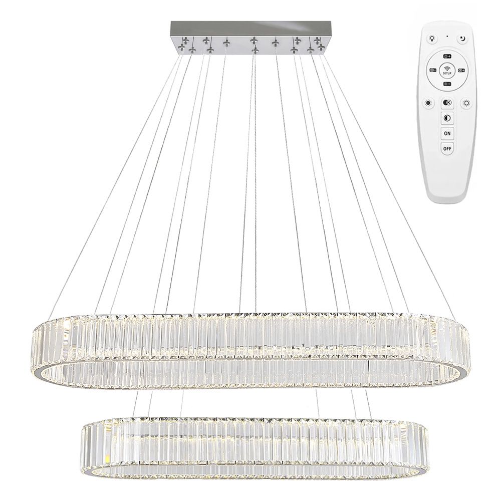 Toolight, LED stropné svietidlo 100x39 cm, 72W, APP1546-CP2, chrómová, OSW-05475