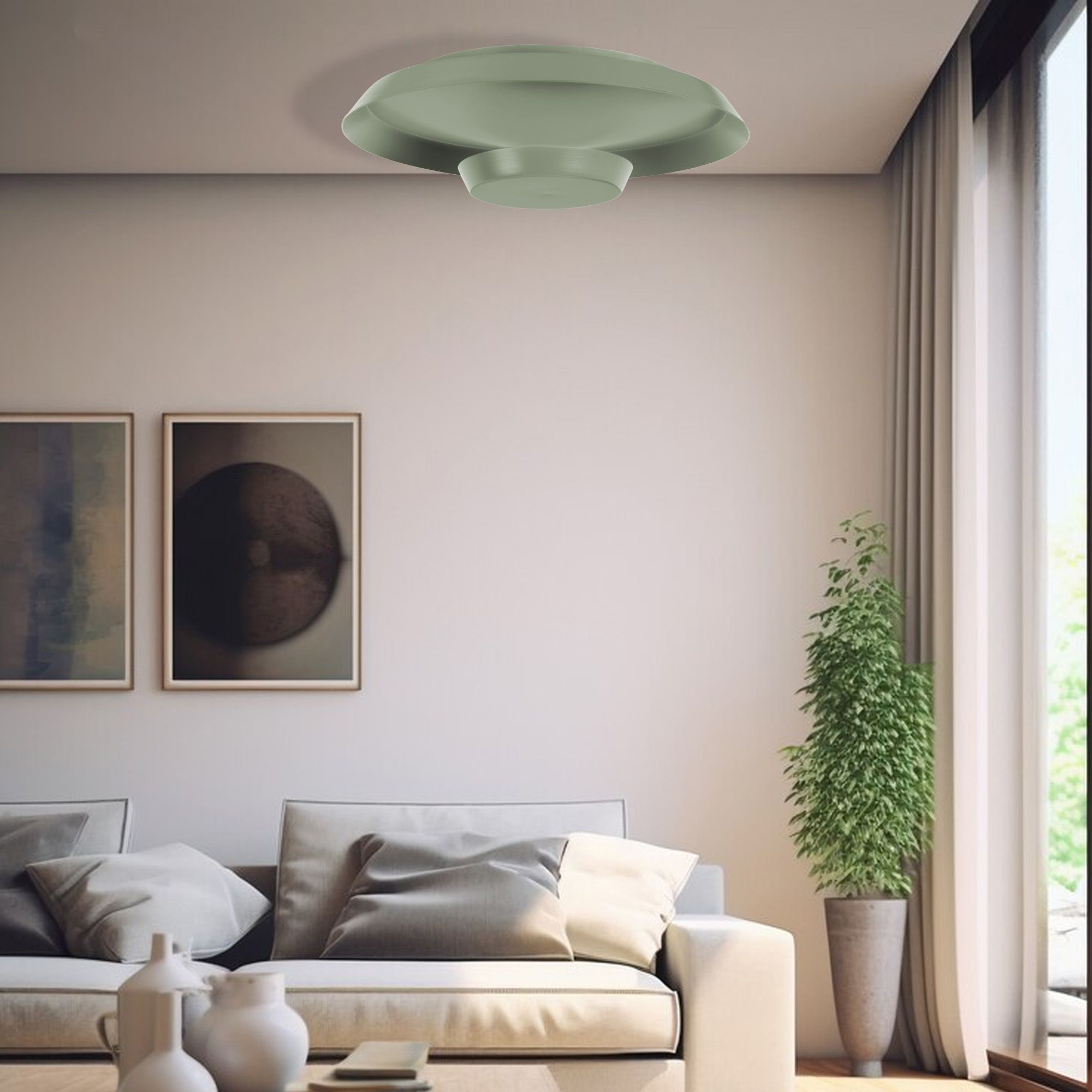 Toolight, LED stropné svietidlo 40cm, 14W, APP1460, zelená, OSW-04188