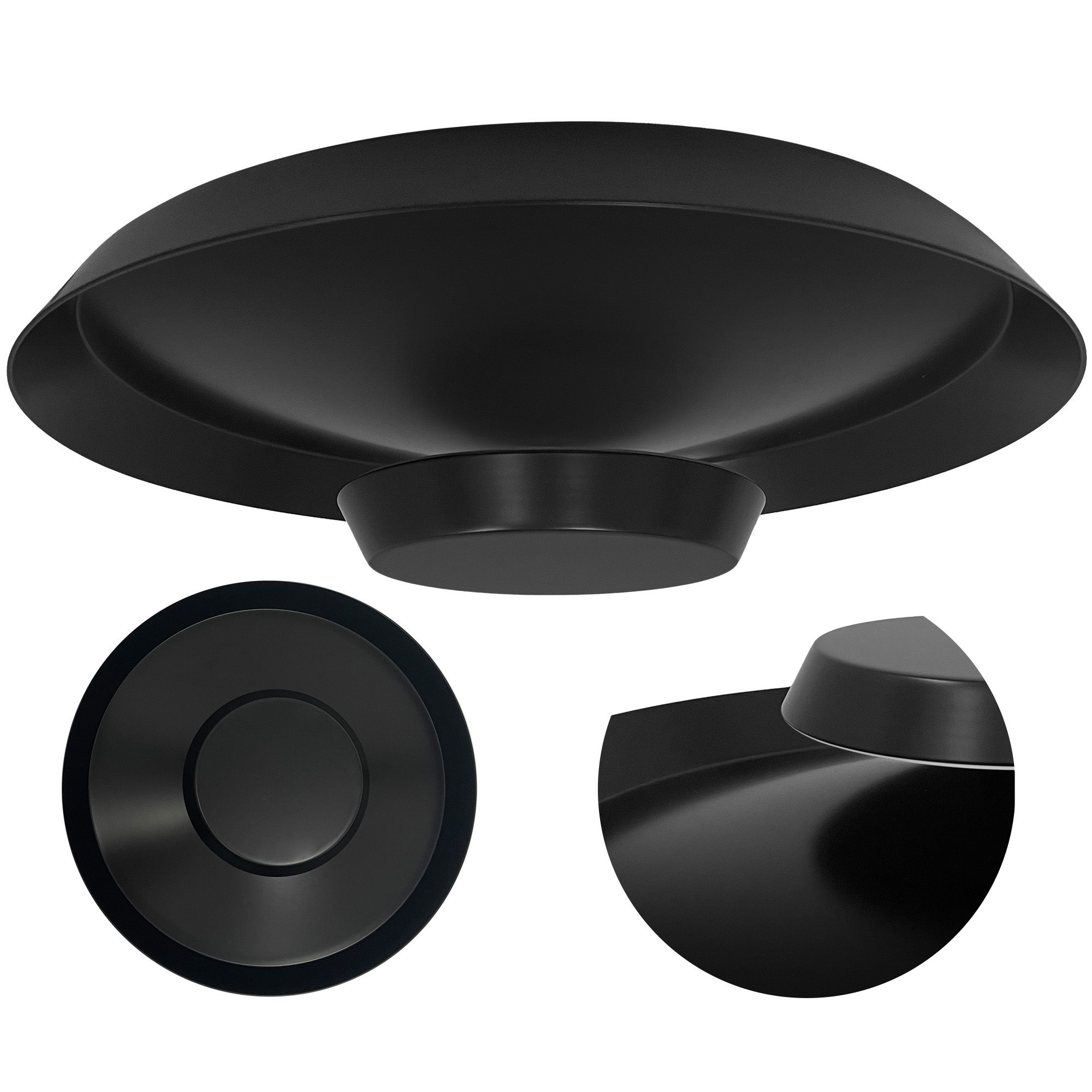 Toolight, LED stropné svietidlo 40cm, 14W, APP1461, čierna, OSW-04189