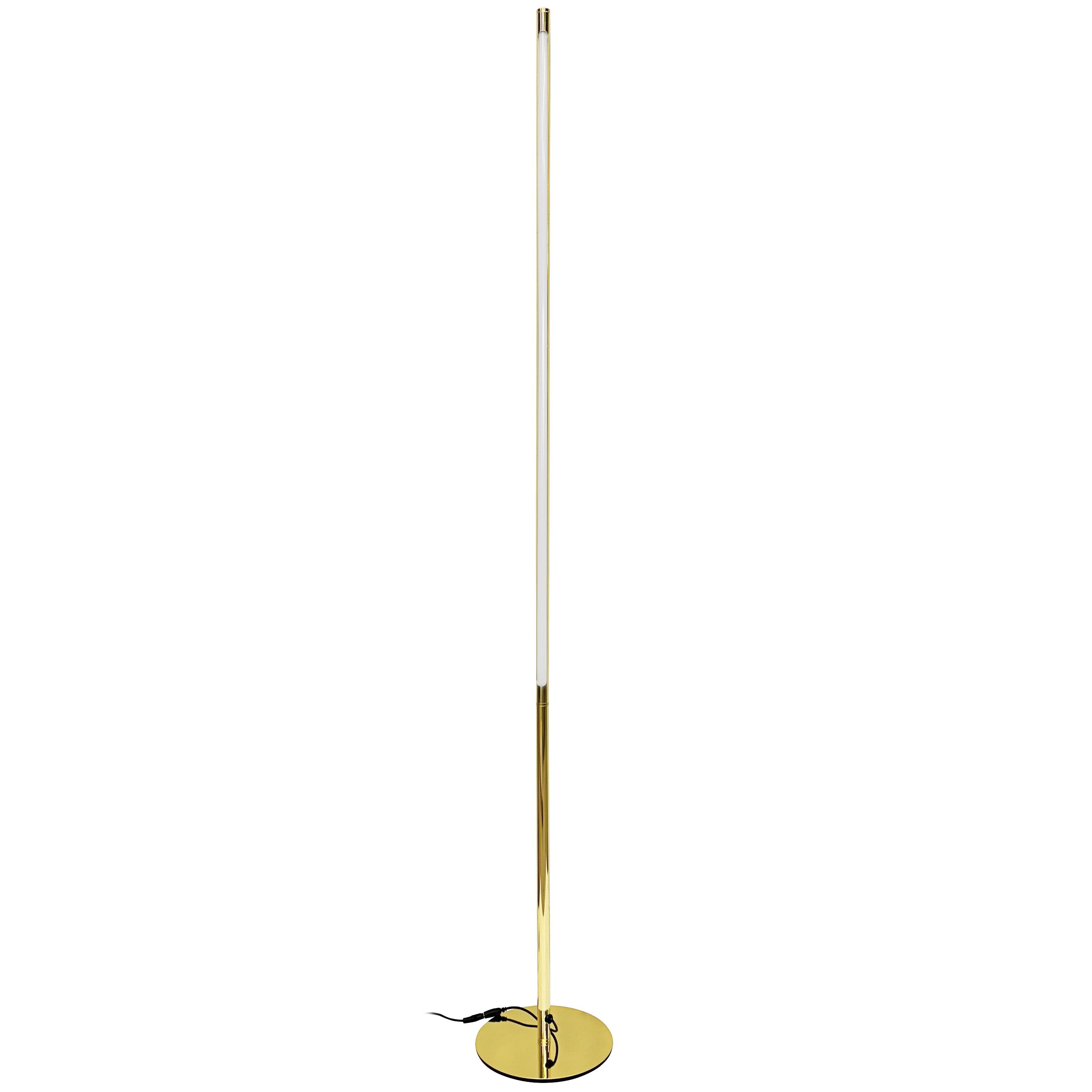 Toolight, LED podlahová lampa 145cm, 12W, APP1416-F, zlatá lesklá, OSW-05416