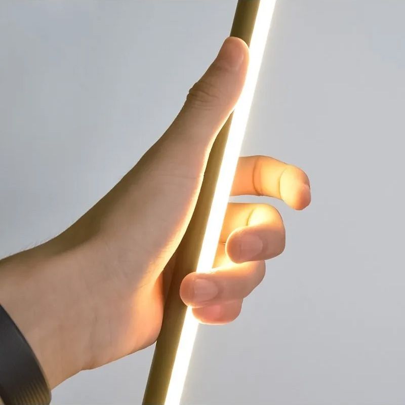 Toolight, LED podlahová lampa 145cm, 12W, APP1416-F, zlatá lesklá, OSW-05416
