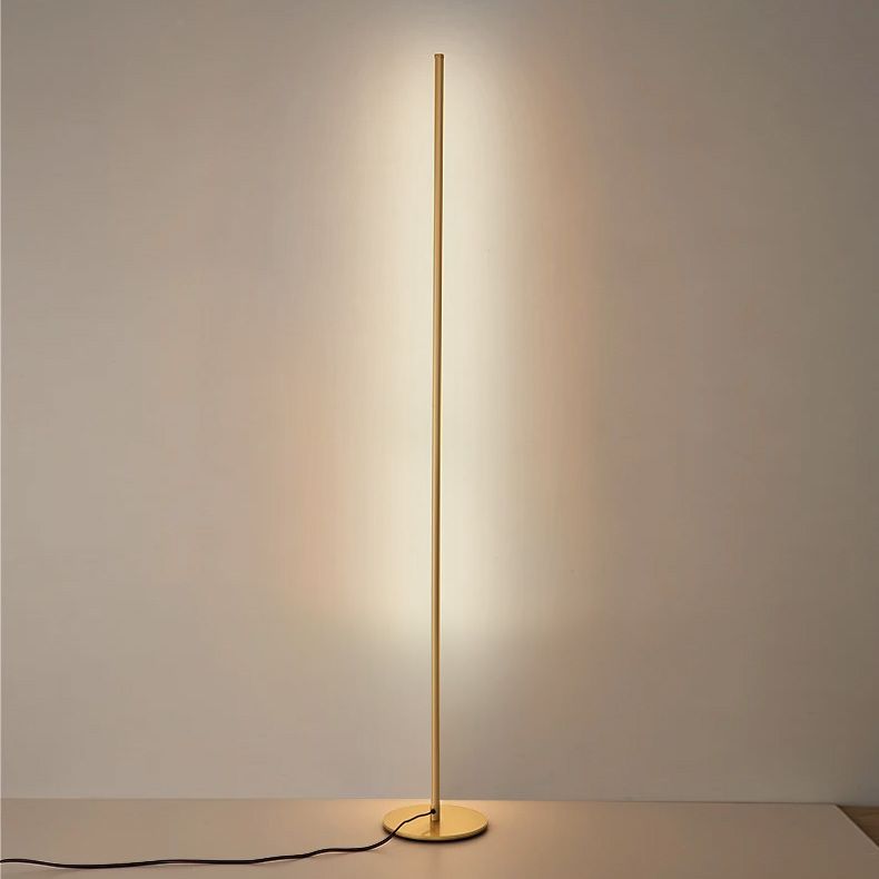 Toolight, LED podlahová lampa 145cm, 12W, APP1416-F, zlatá lesklá, OSW-05416
