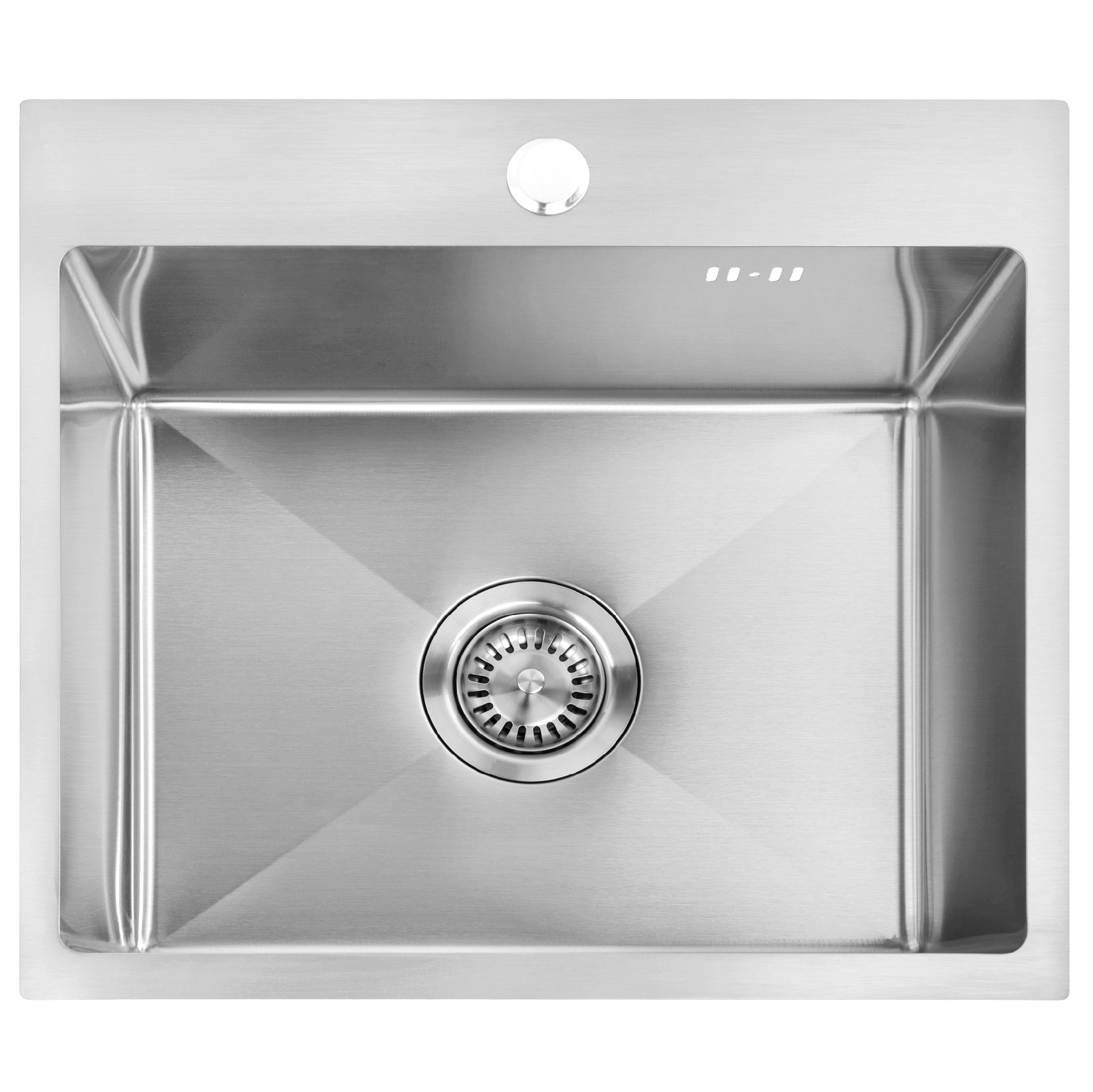 Rea Leo, 1-komorový oceľový drez 500x450x185 mm, oceľová, ZLE-06003