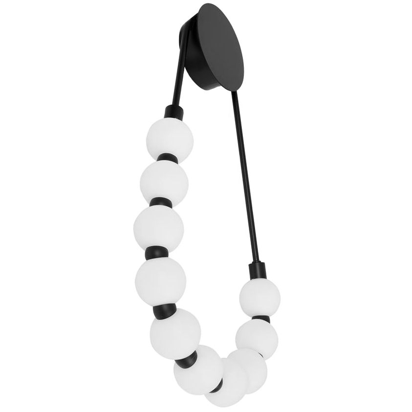 Toolight, LED nástenné svietidlo 8W, 4000K, APP1661-W, čierna-biela, OSW-03666