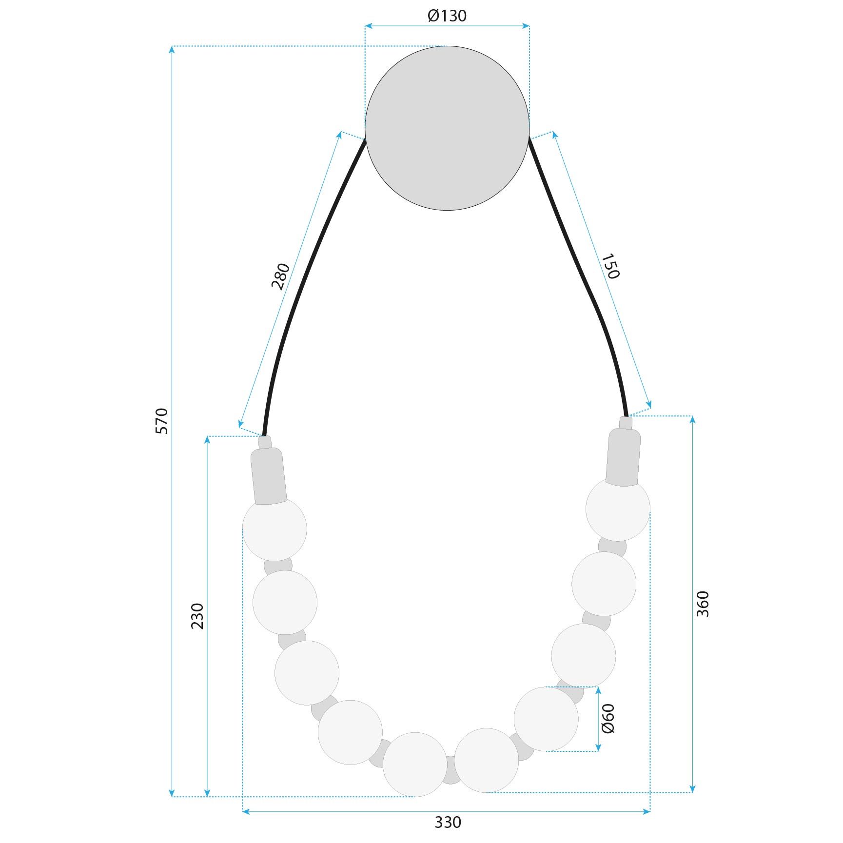 Toolight, LED nástenné svietidlo 8W, 4000K, APP1661-W, čierna-biela, OSW-03666