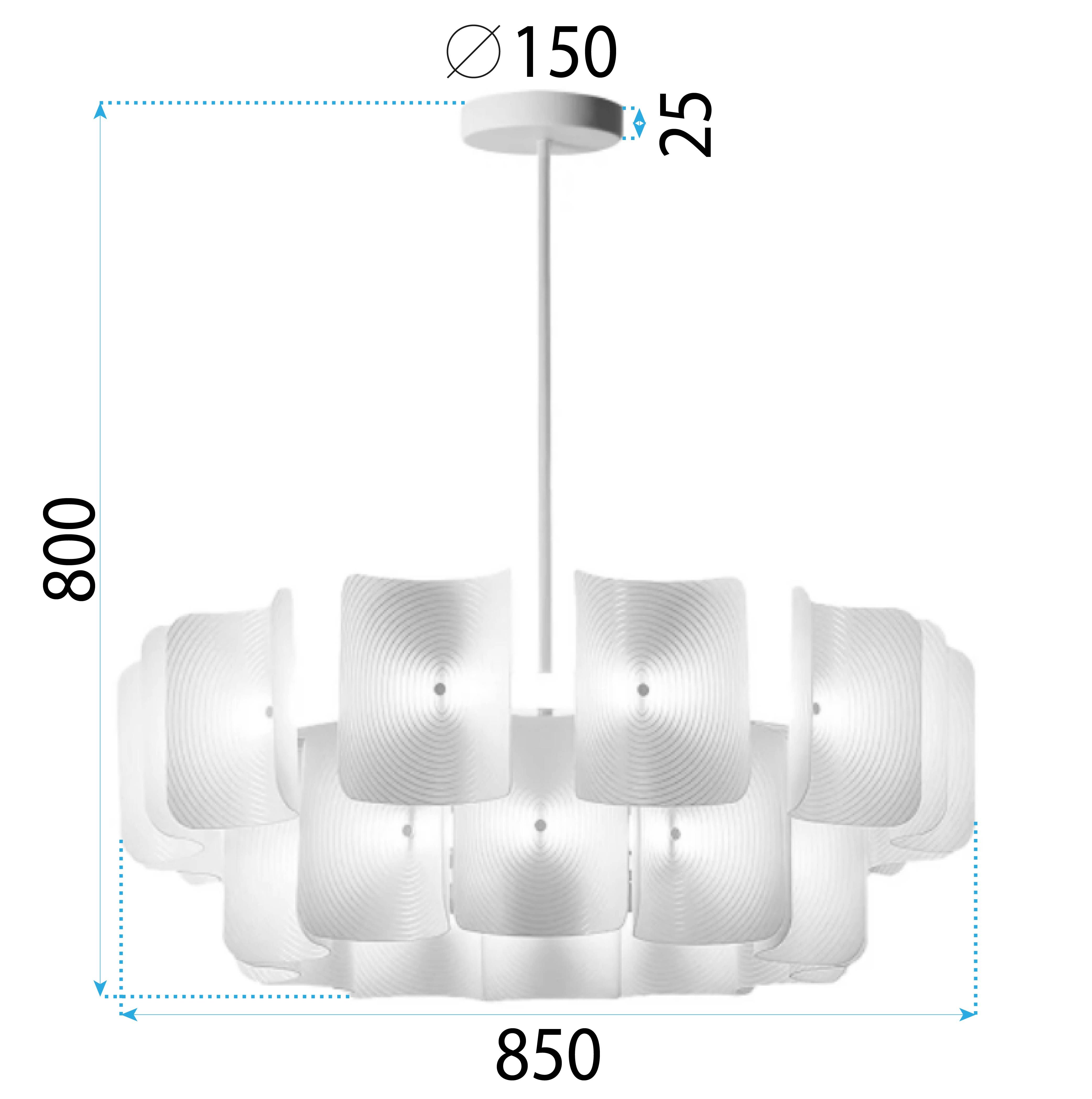 Toolight, LED stropné svietidlo 85cm, 27W, APP1671-1CP, biela, OSW-06136
