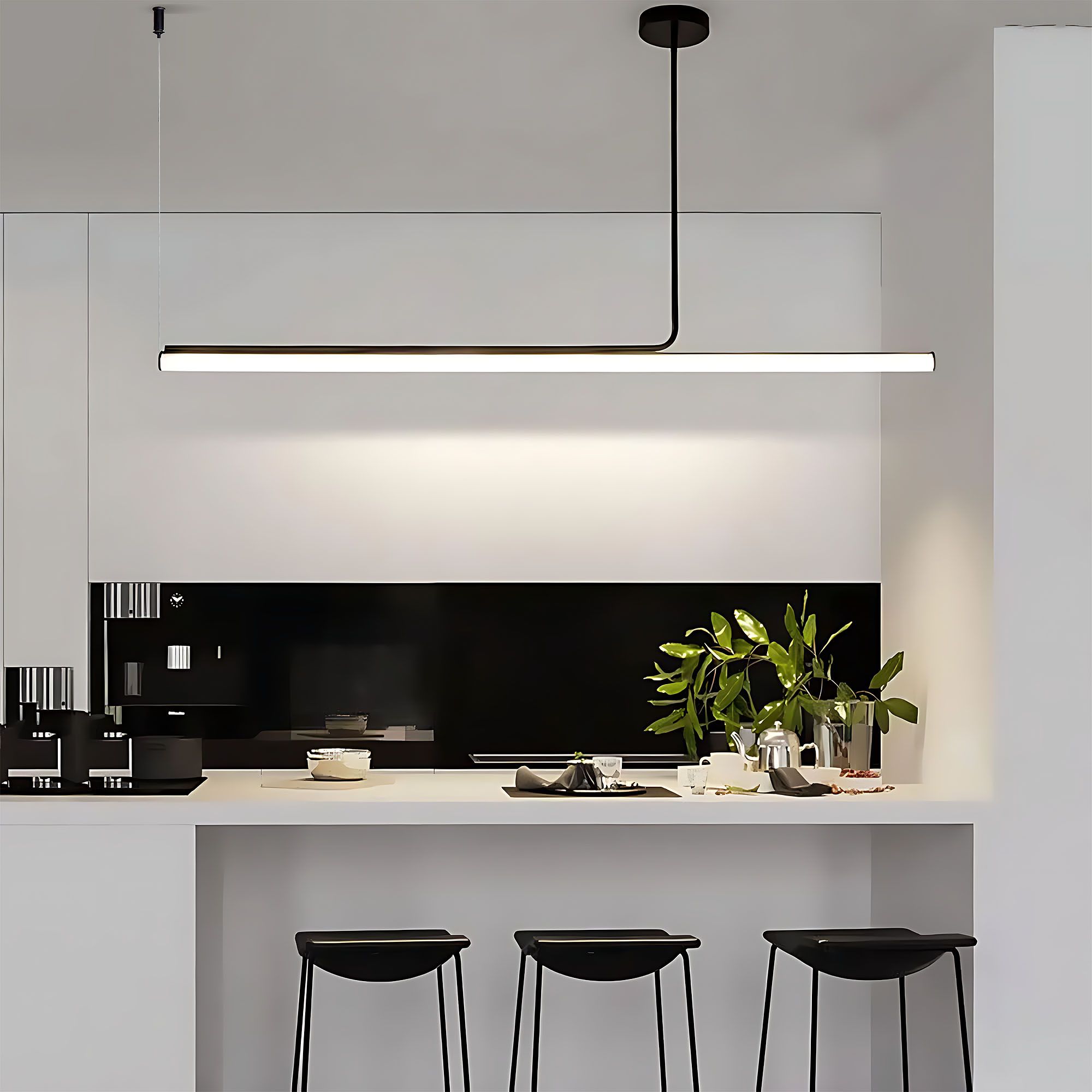 Toolight, LED stropné svietidlo 140cm, 14W, APP1660-CP, čierna, OSW-06994