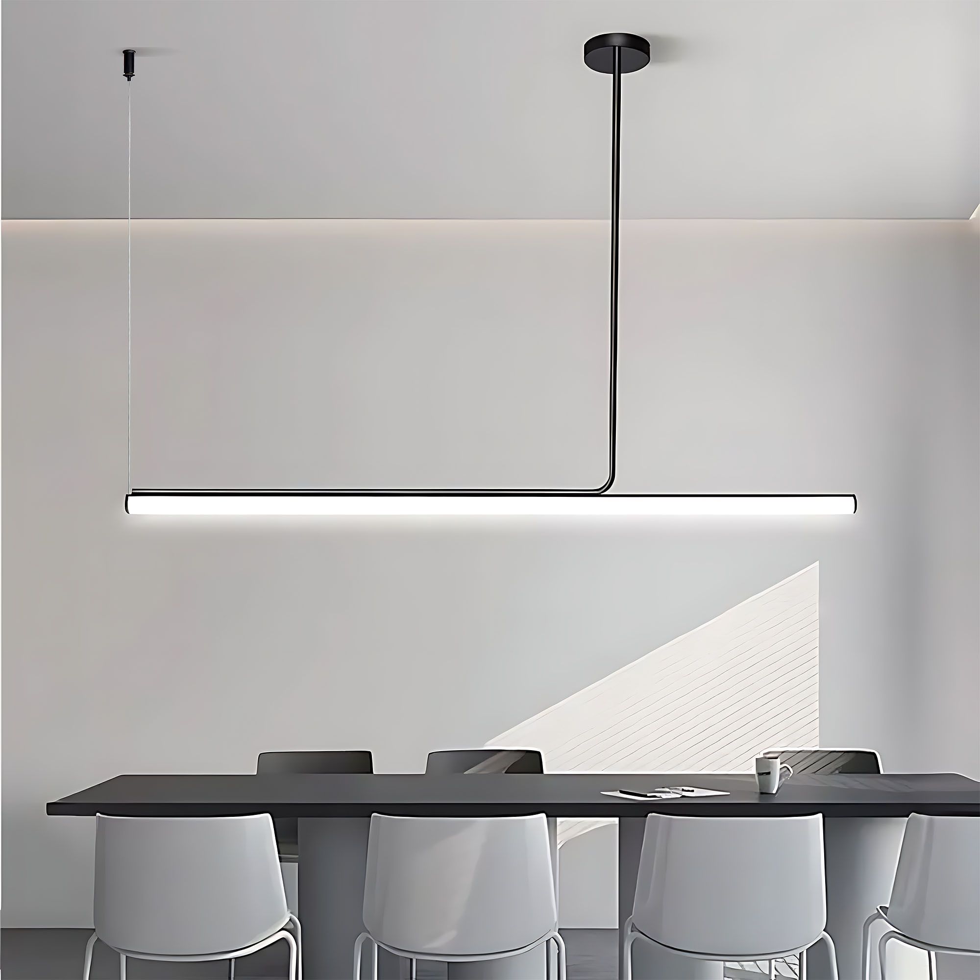 Toolight, LED stropné svietidlo 140cm, 14W, APP1660-CP, čierna, OSW-06994