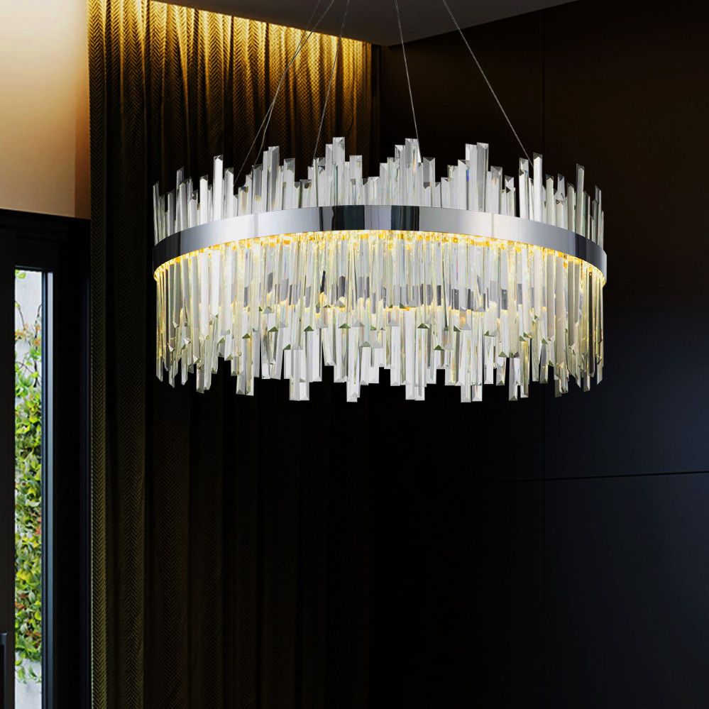 Toolight, LED stropné svietidlo 60cm, 58W, 4000K, APP1516-CP60, chrómová, OSW-03264