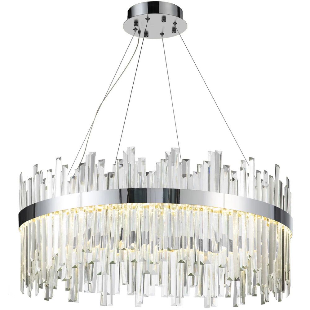 Toolight, LED stropné svietidlo 60cm, 58W, 4000K, APP1516-CP60, chrómová, OSW-03264