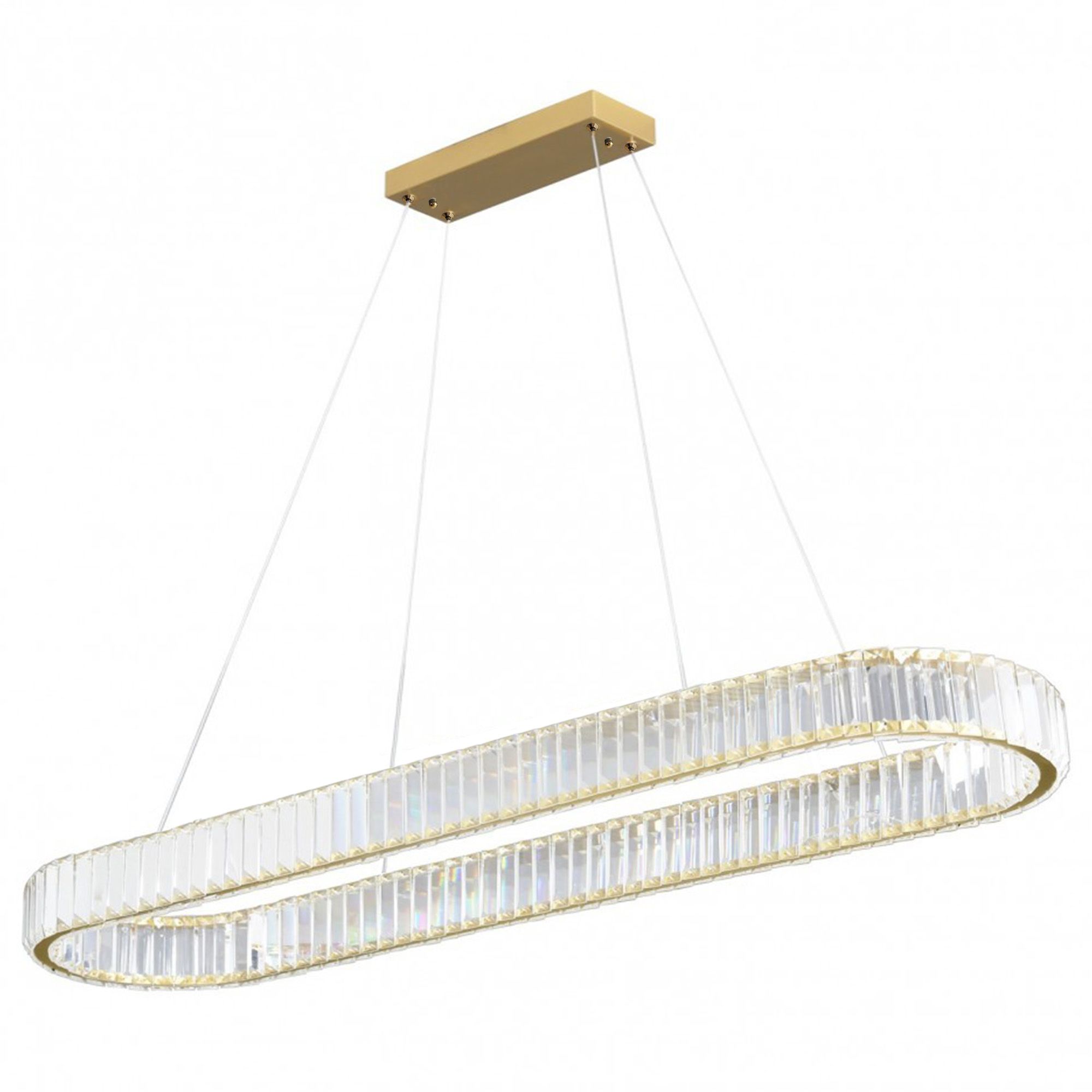 Toolight, LED stropné svietidlo 100x30 cm, 22W, APP1508-CP, zlatá matná, OSW-06971
