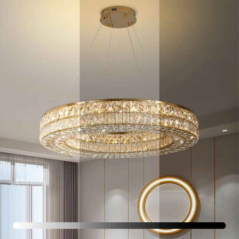 Toolight, LED stropné svietidlo 60cm APP1568-CP, zlatá, OSW-06979