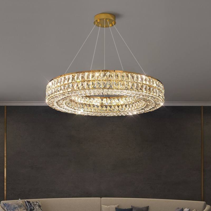 Toolight, LED stropné svietidlo 60cm APP1568-CP, zlatá, OSW-06979
